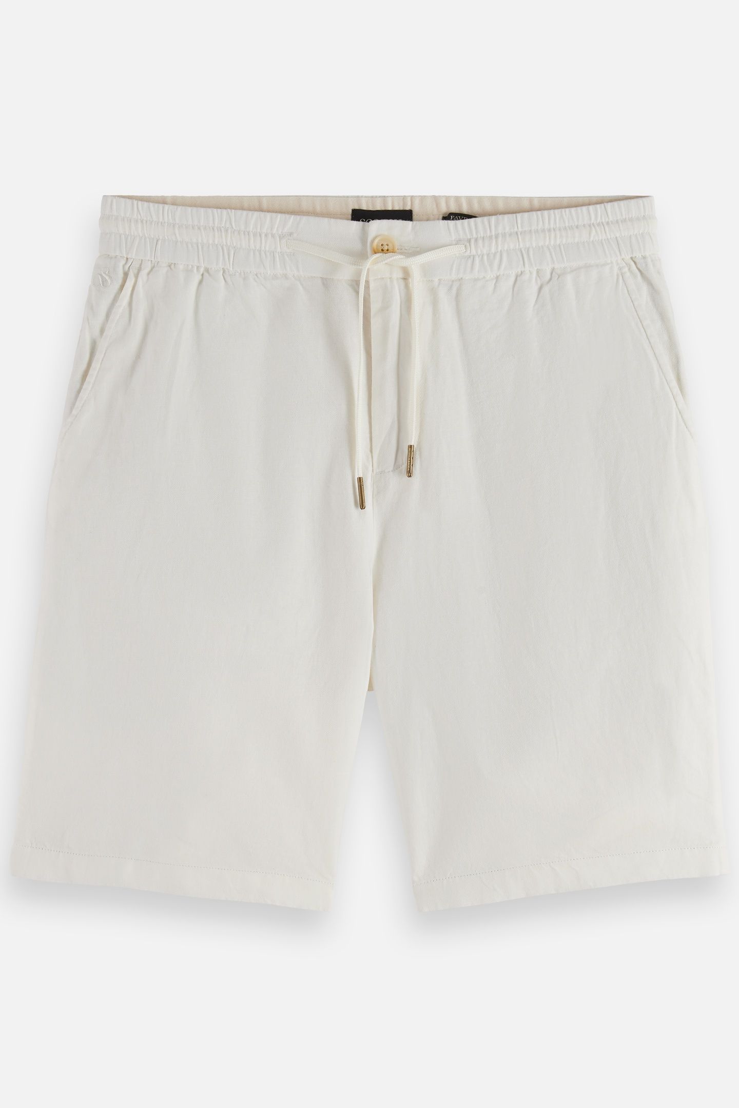 CORE - FAVE - COTTON-LINEN TWILL BERMUDA SHORT OFF WHITE 5