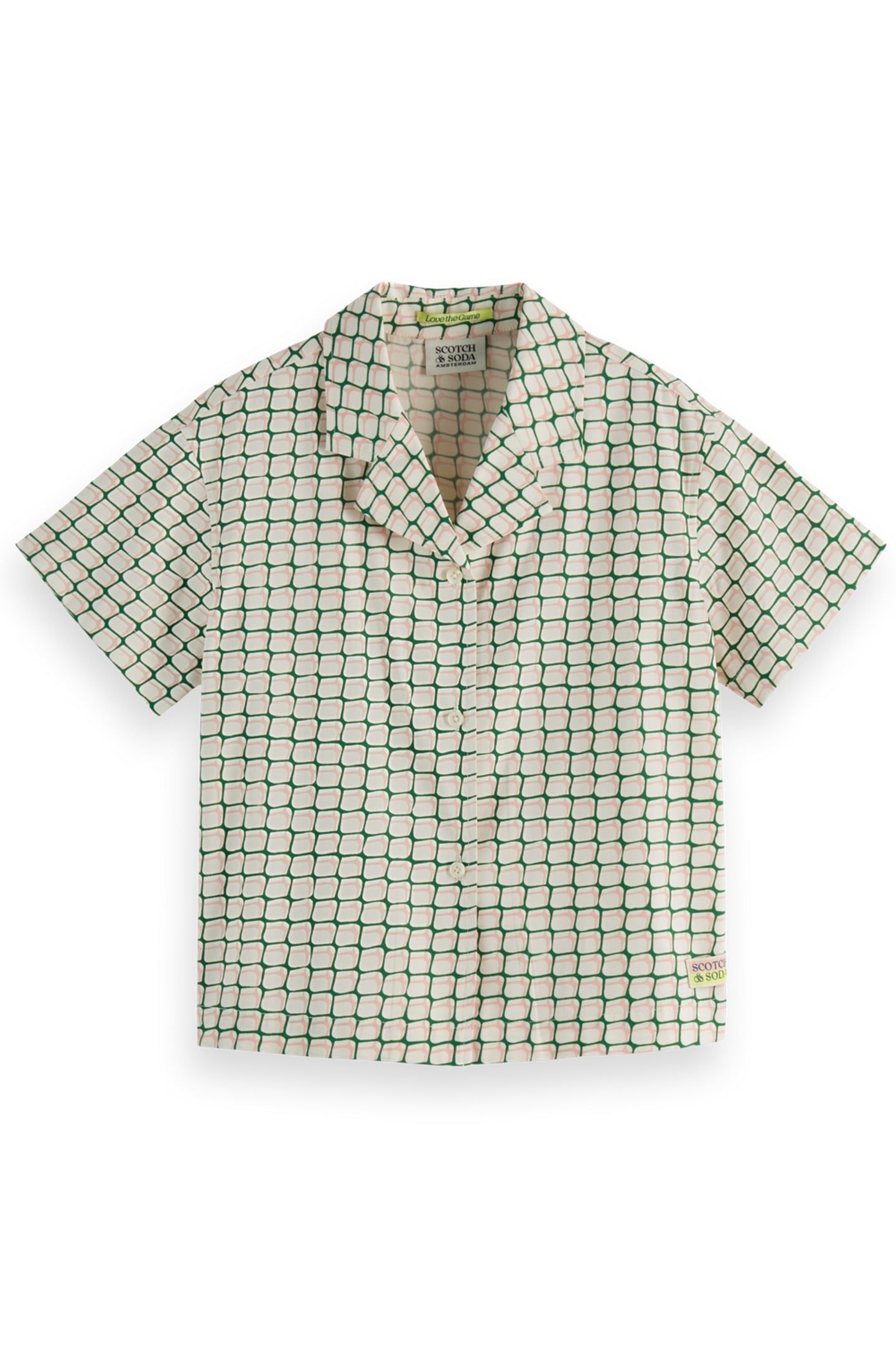 GIRL PRINTED SHORT-SLEEVED VISCOSE SHIRT DOUBLES NET 1