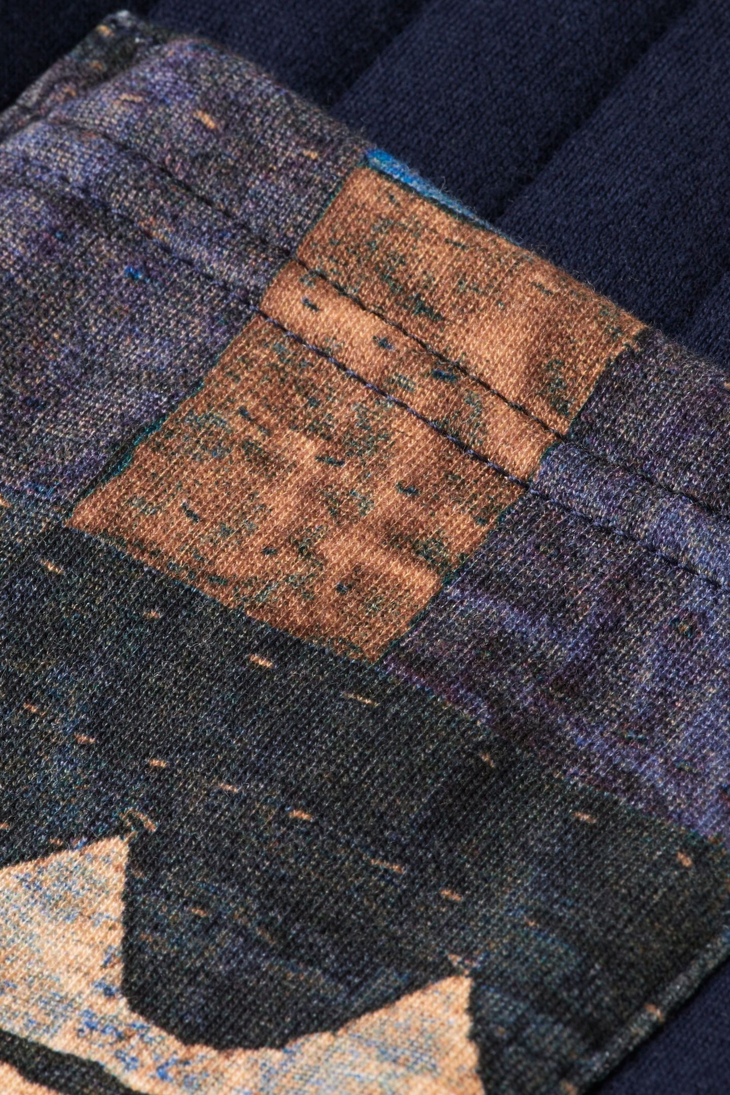 BOY QUILTED CARGO SWEATPANTS WITH PATCHWORK POCKET SKY CAPTA 3