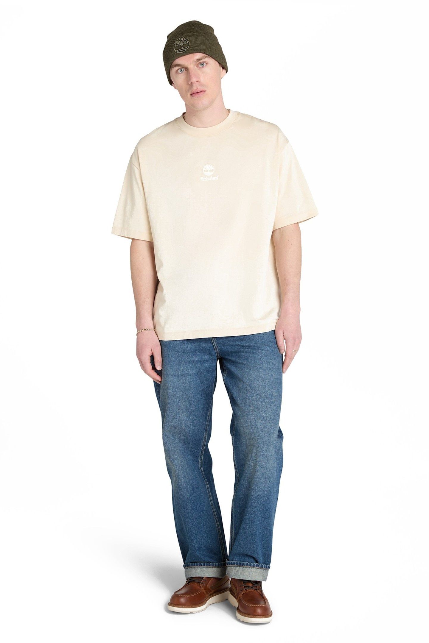 HAMPTHON TONAL STACK LOGO TEE ANGORA 2