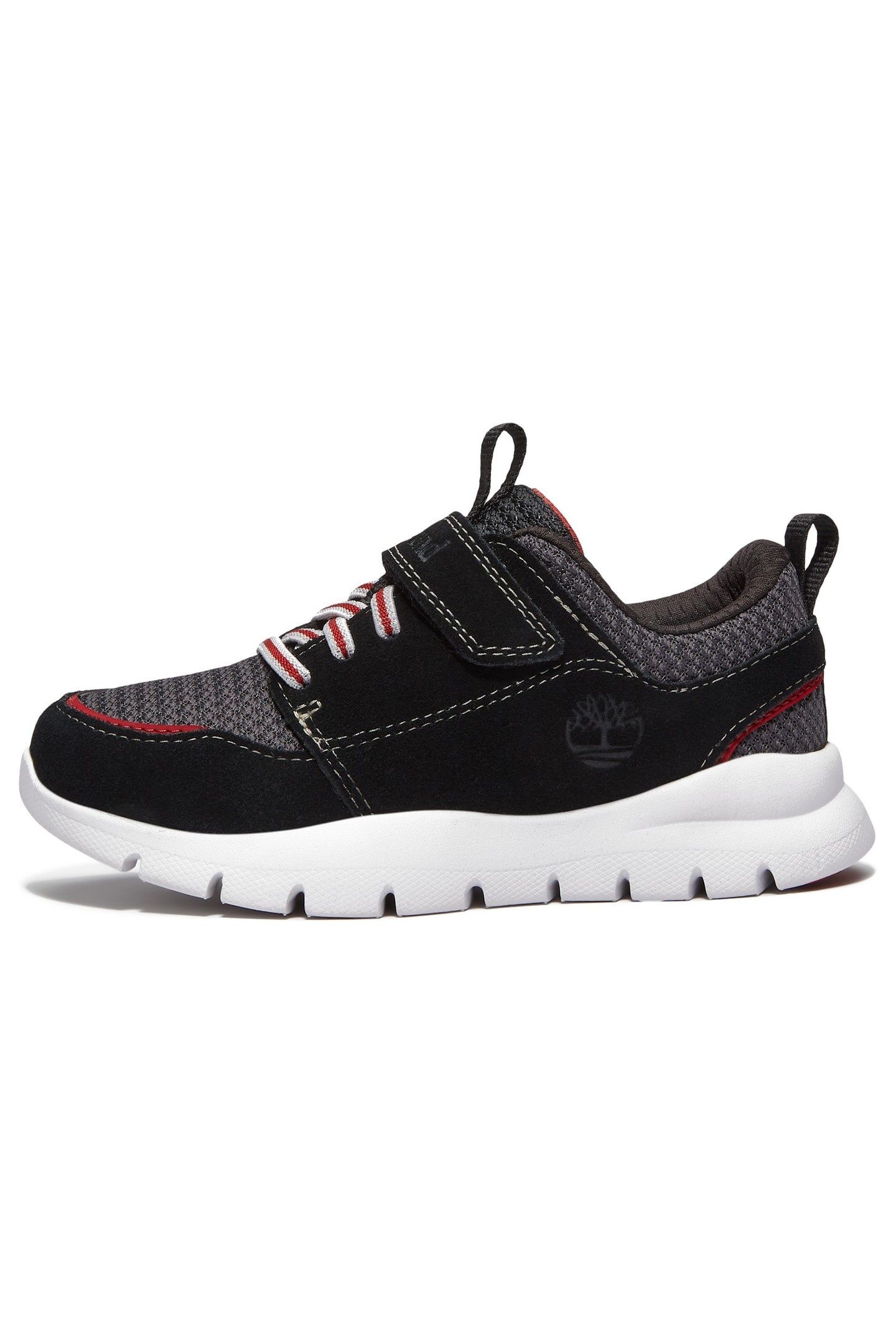 BOROUGHS PROJECT LOW HOOK & LOOP SNEAKER BLACK SUEDE 8
