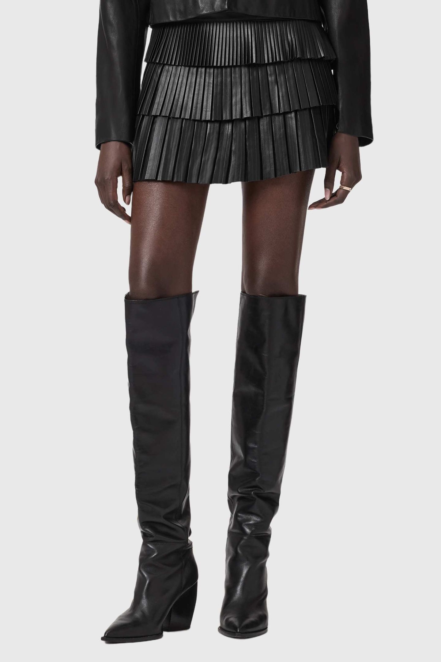 NARA PLEAT SKIRT BLACK 4
