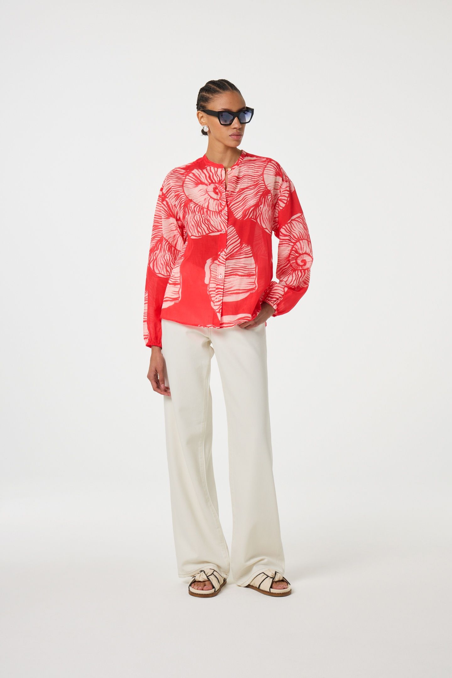 LENTE BLOUSE WARM WHITE/TROPICAL 2