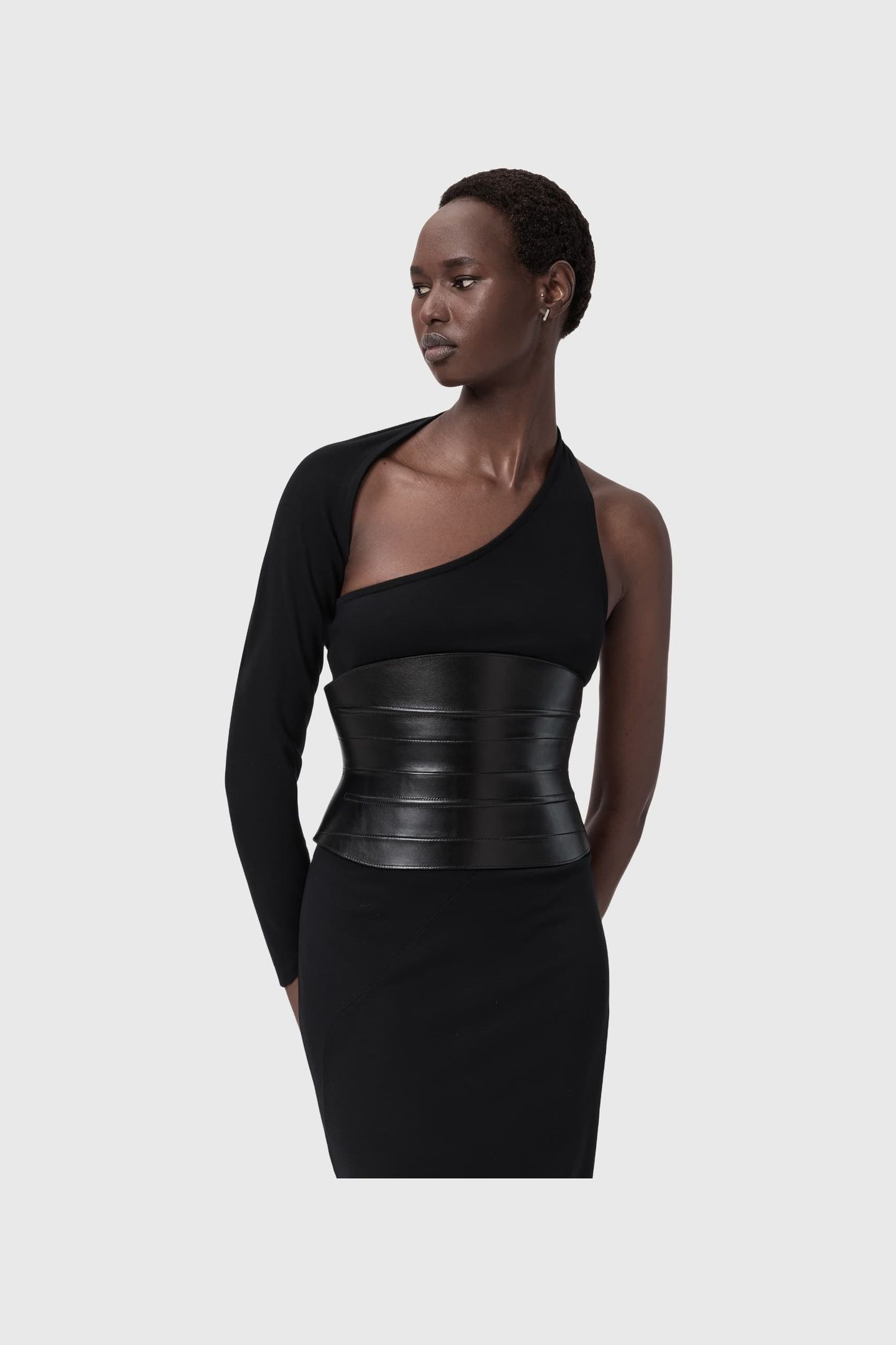 CERI WIDE BELT BLACK 1