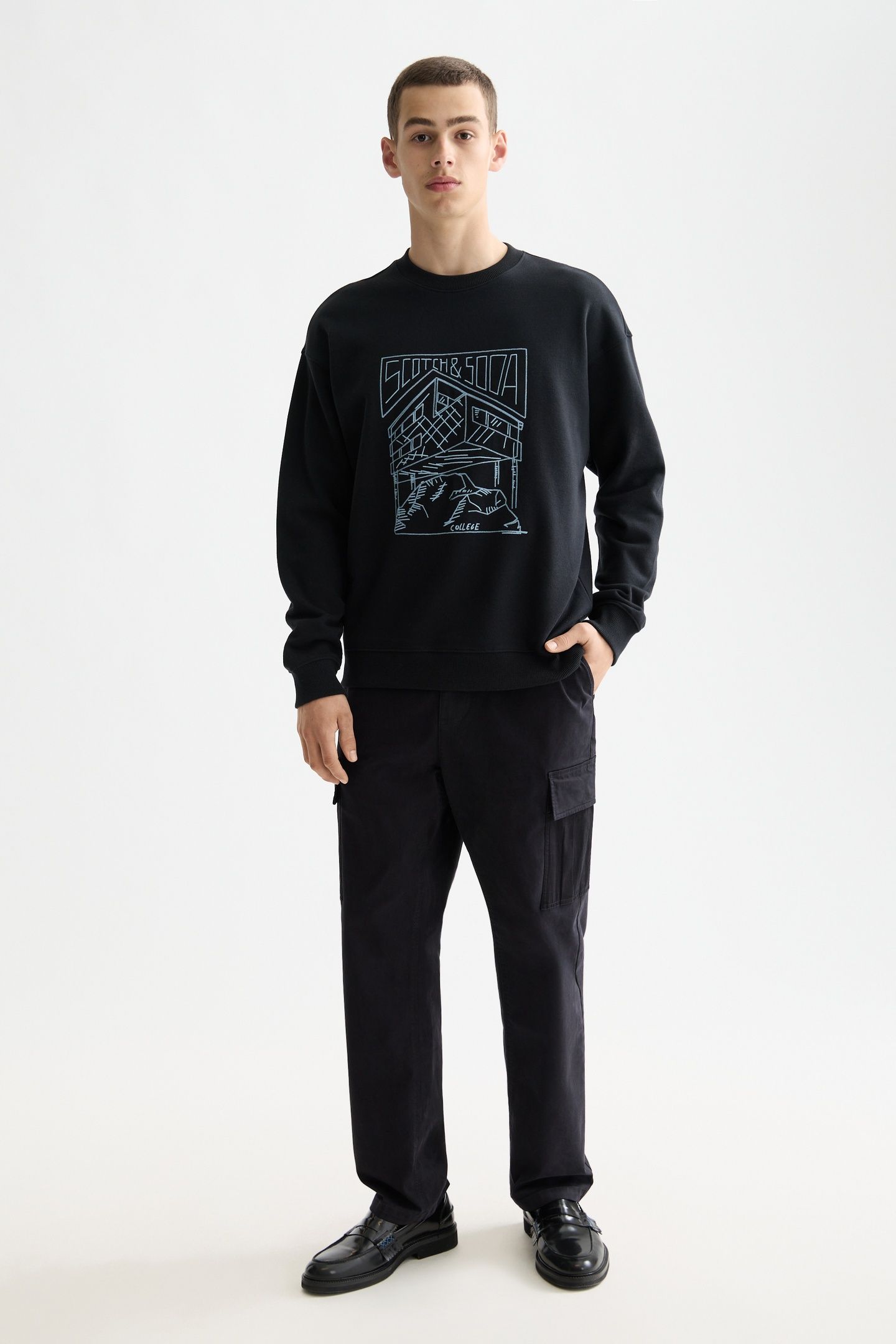 CHEST LOGO SWEATSHIRT METEORITE 1