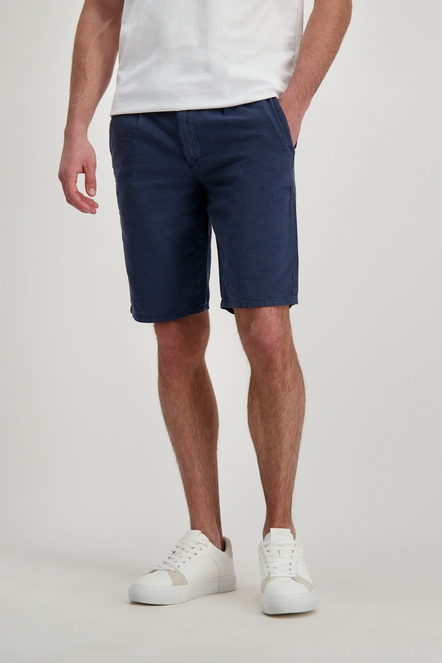 HORAN SHORT LINEN NAVY 1