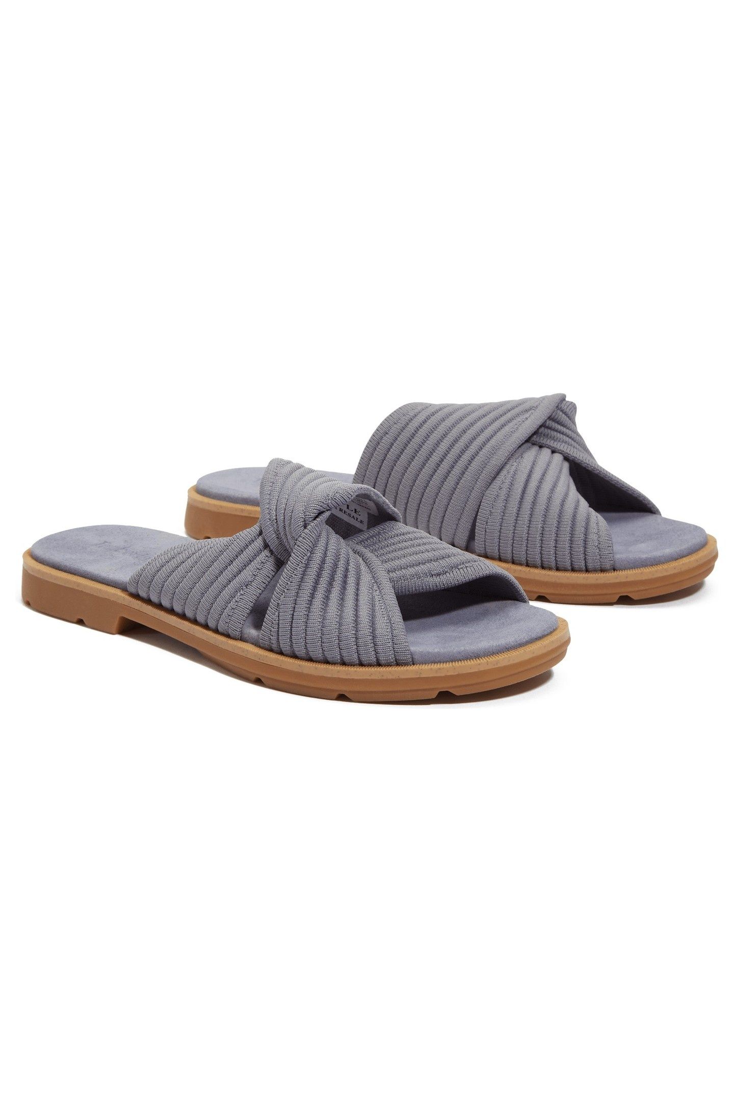 CALISTA BAY SLIDE SANDAL MEDIUM PURPLE KNIT 3