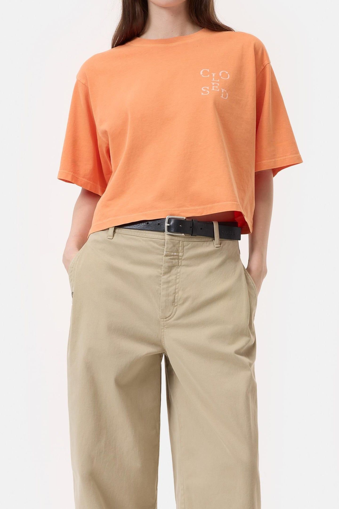 CROPPPED T-SHIRT PUMPKIN ORANGE 1