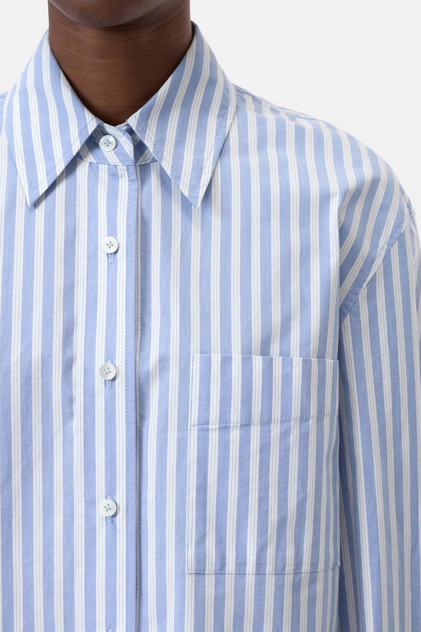 OVERSIZE SHIRT CORNFLOWER BLUE 5