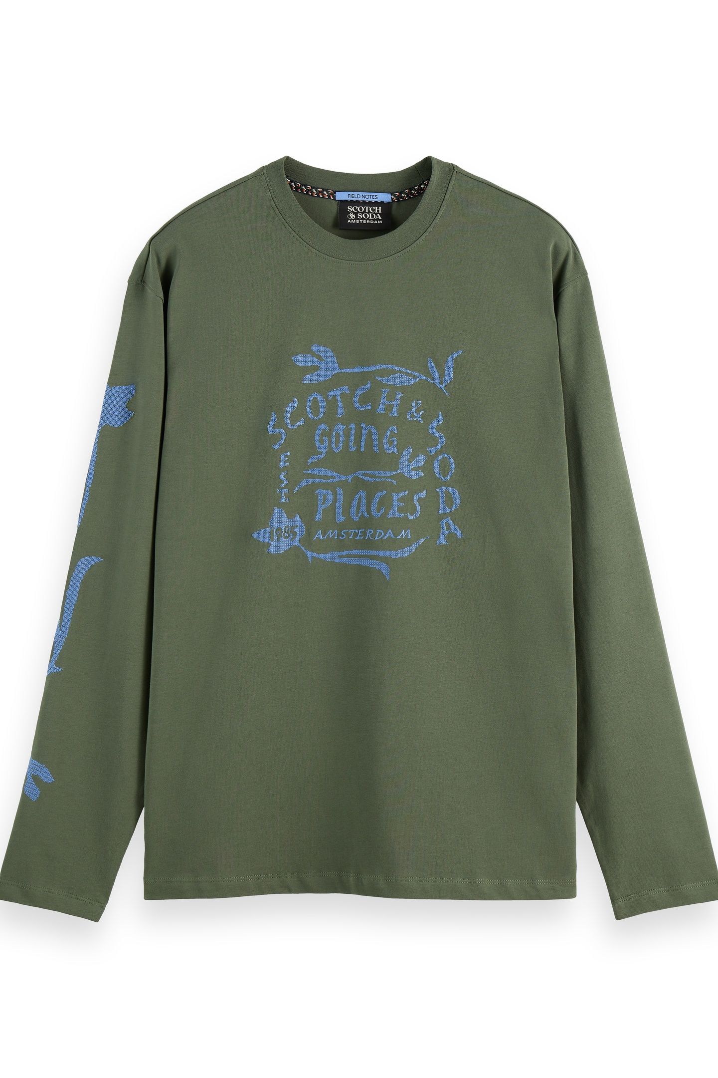 RELAXED FIT ARTWORK T-SHIRT LS THYME 4
