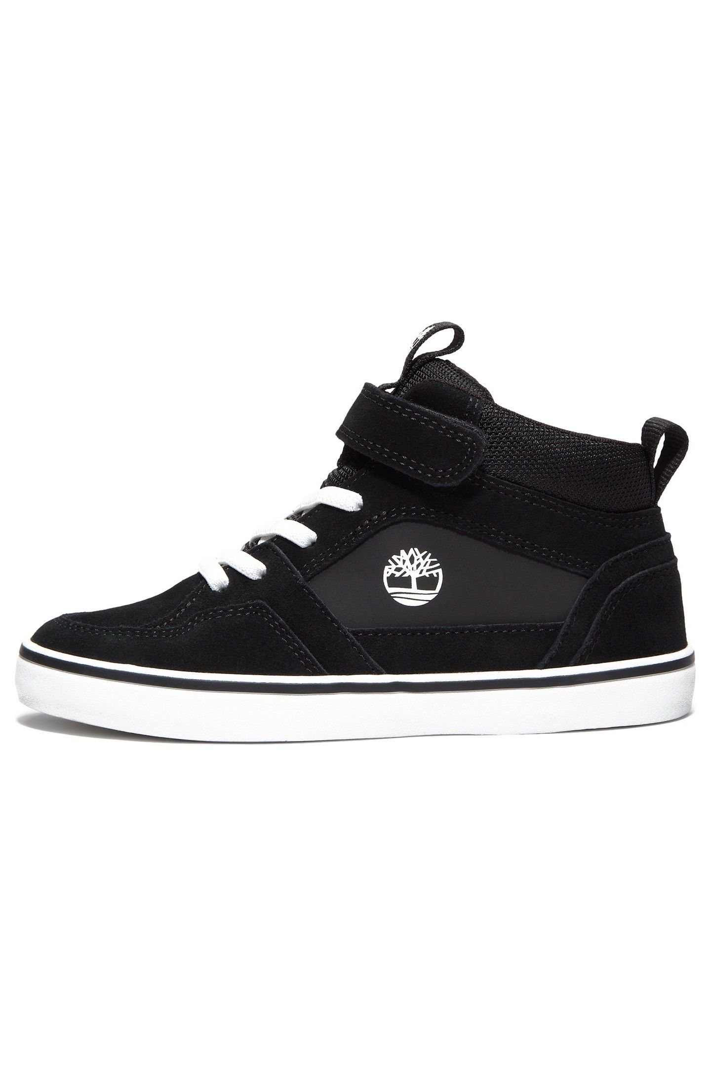 STONE JUMP MID HOOK & LOOP SNEAKER BLACK SUEDE 2