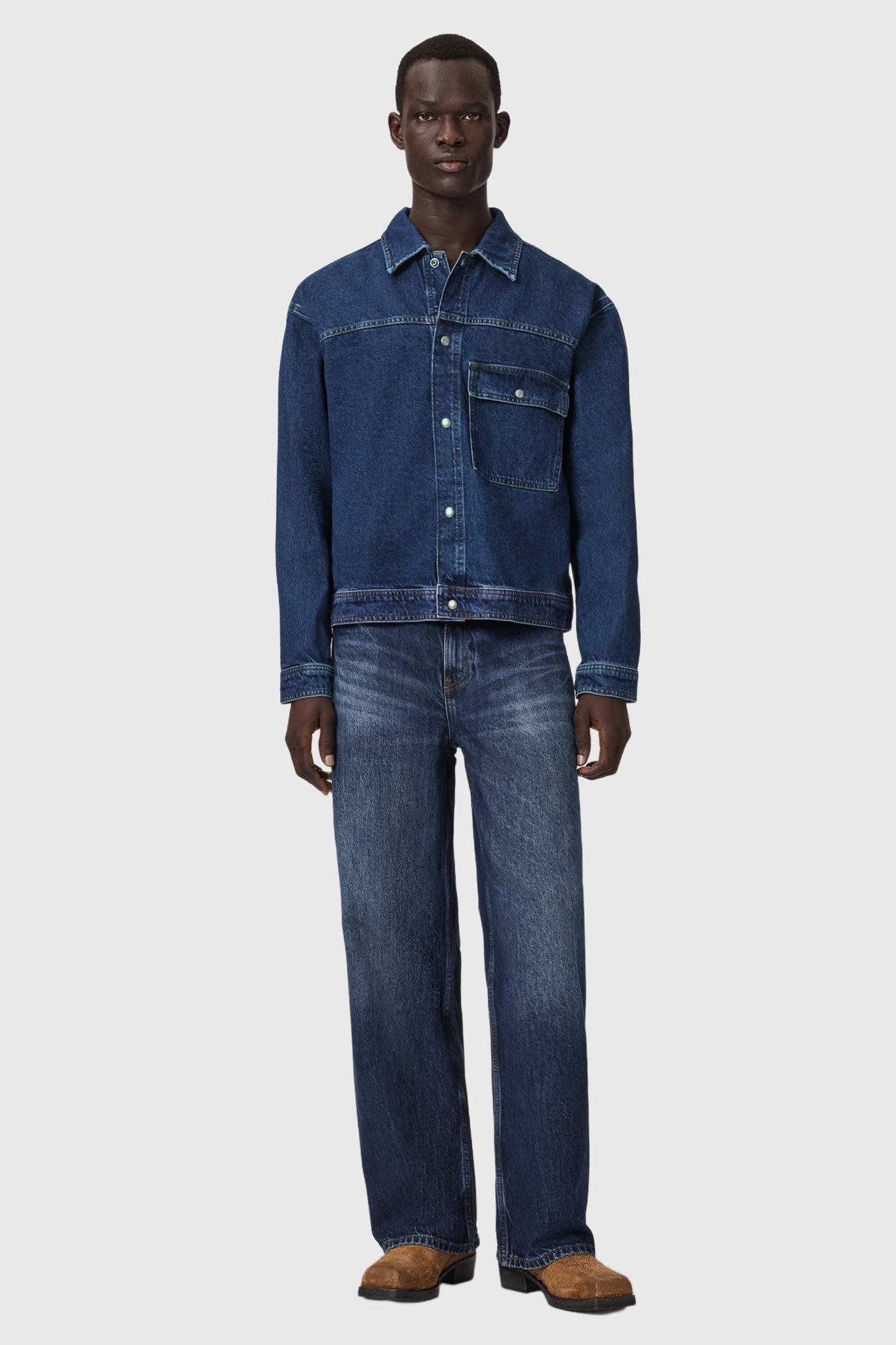 CAST DENIM JACKET DARK INDIGO 1