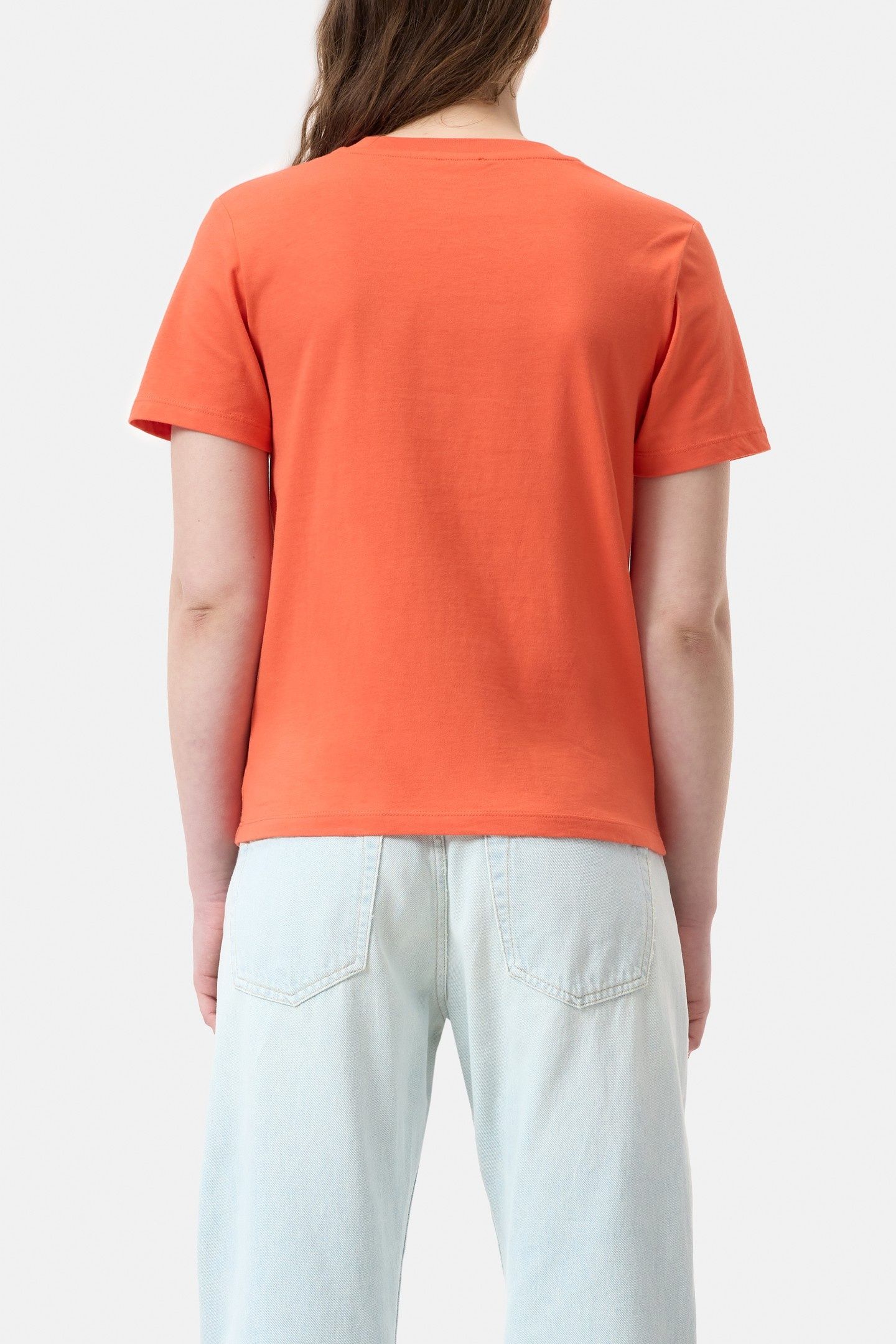 EMBROIDERED T-SHIRT WASHED RED 3