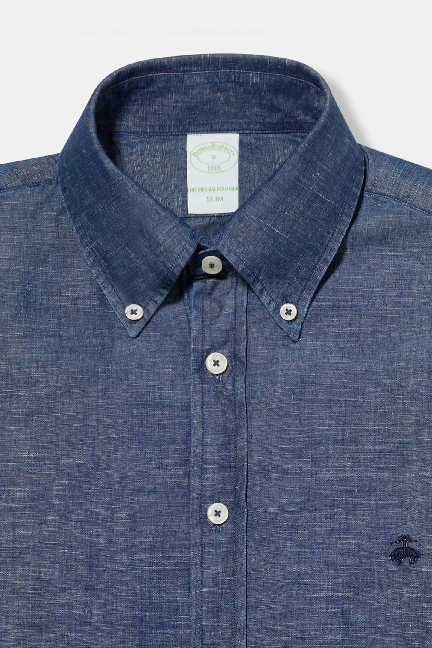 BUTTON-DOWN SHIRT LINEN DENIM 4