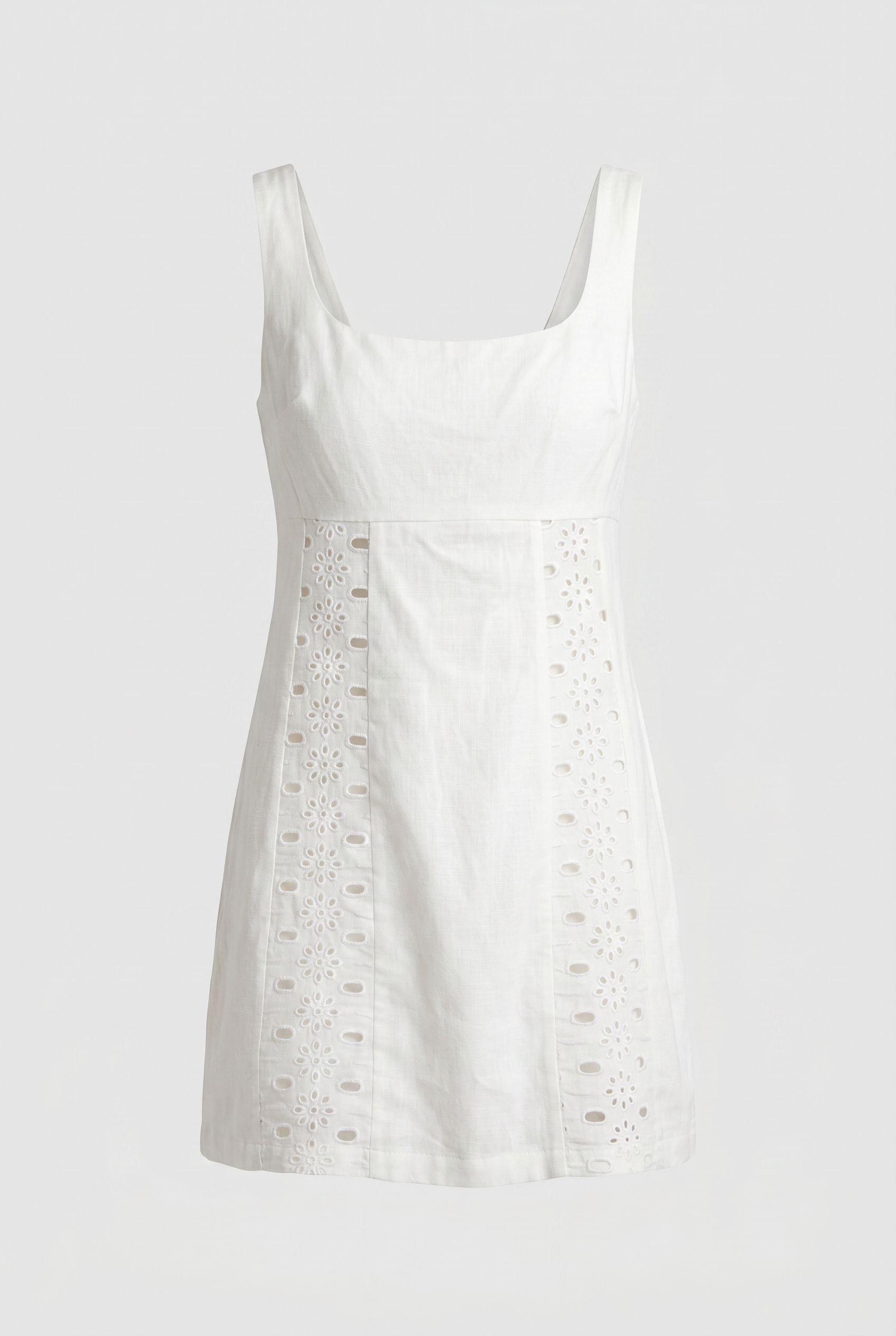MINI BRODERIE DRESS IVORY 3