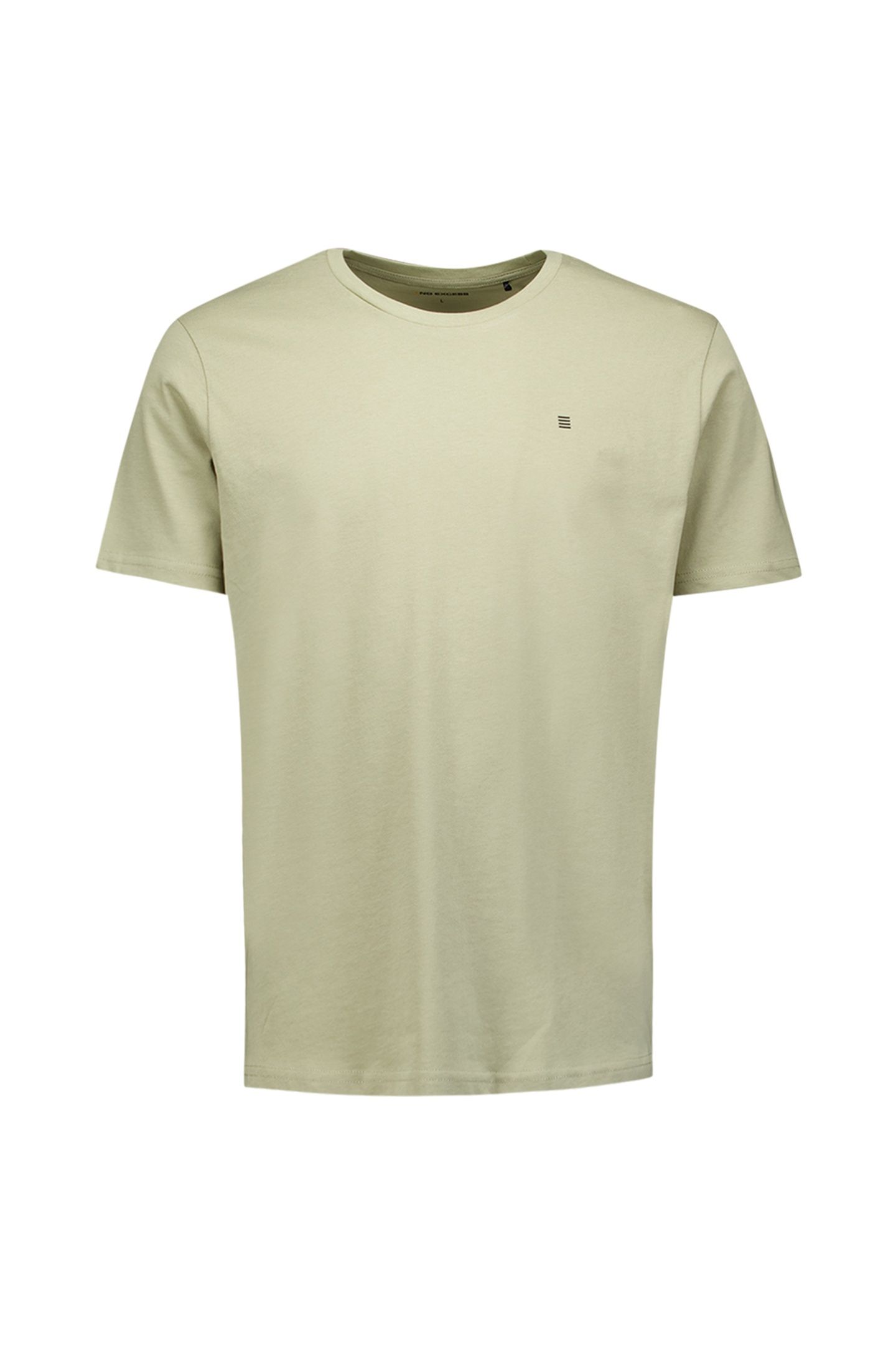 T-SHIRT CREWNECK SOLID BASIC LIGHT MOSS 5