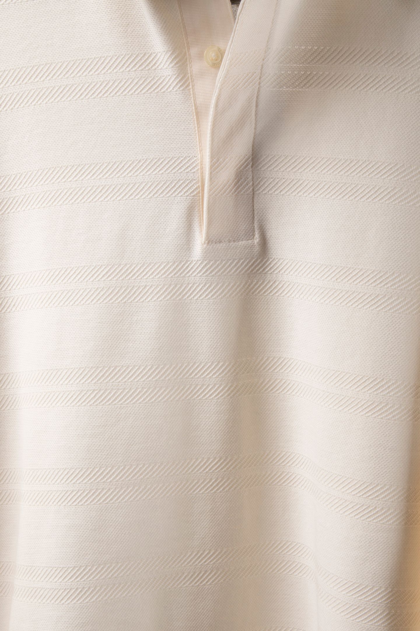 LONG-SLEEVE TONAL KNIT POLO IVORY PETAL 4