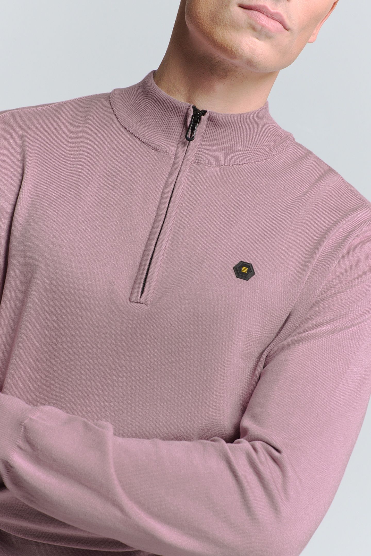 PULLOVER HALF ZIP MAUVE 6