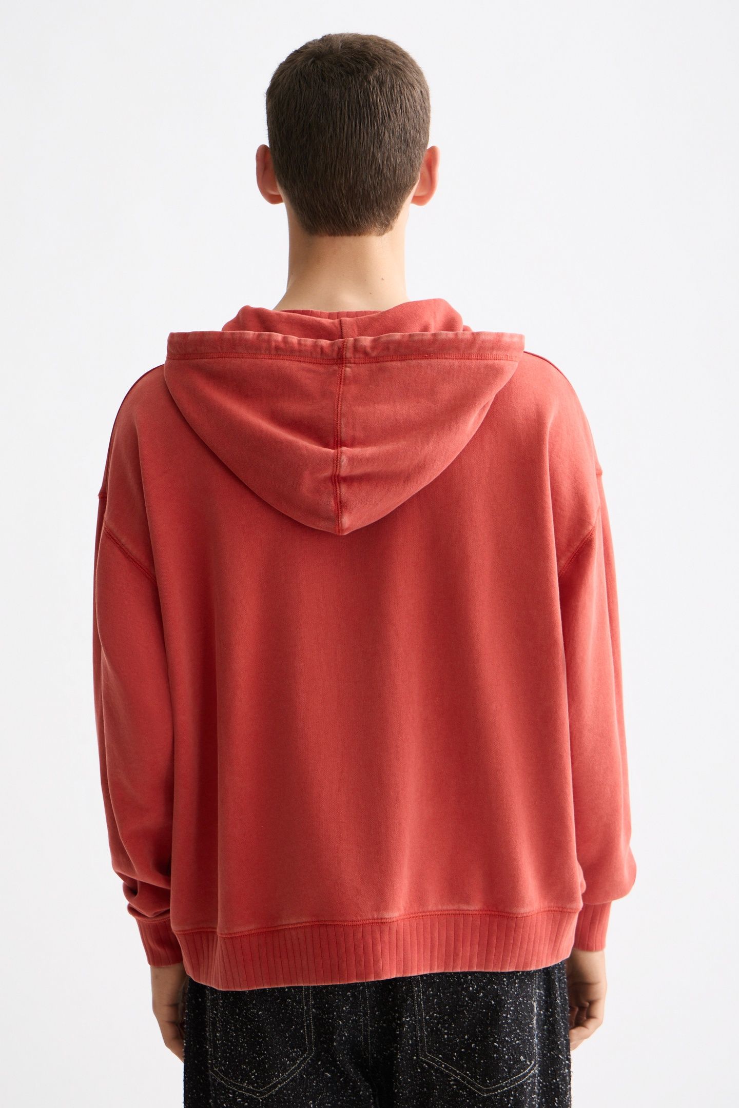 WASH ARTWORK HOODIE KETCHUP 2