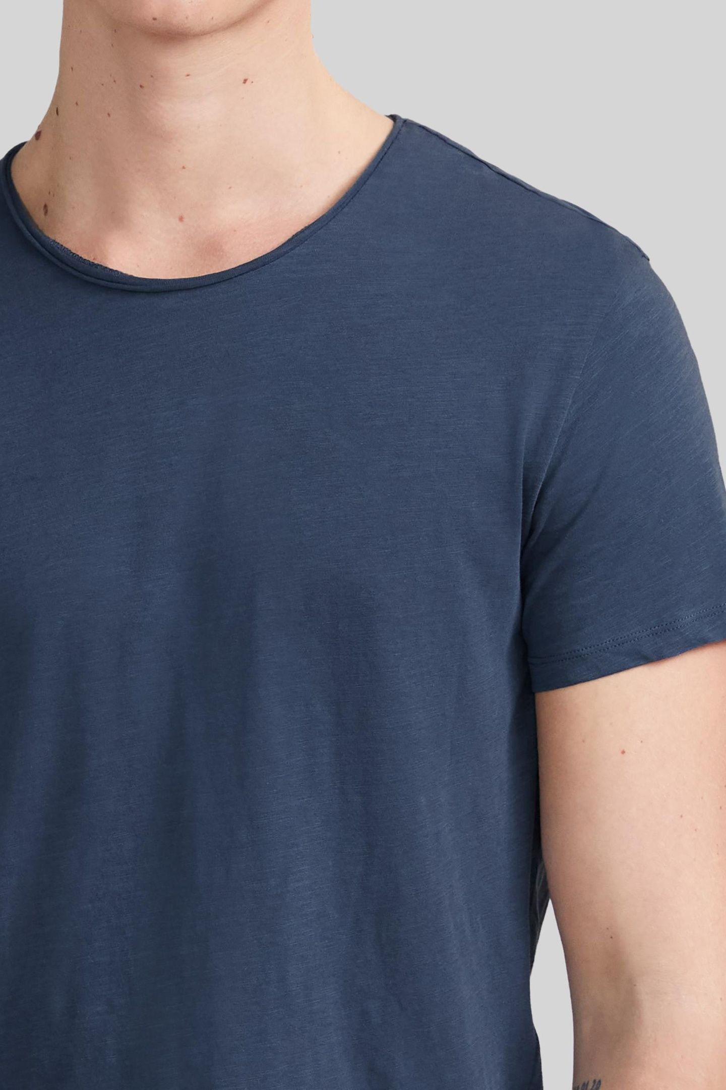 PETROL ORGANIC COTTON ESSENTIAL ROUND-NECK T-SHIRT 5