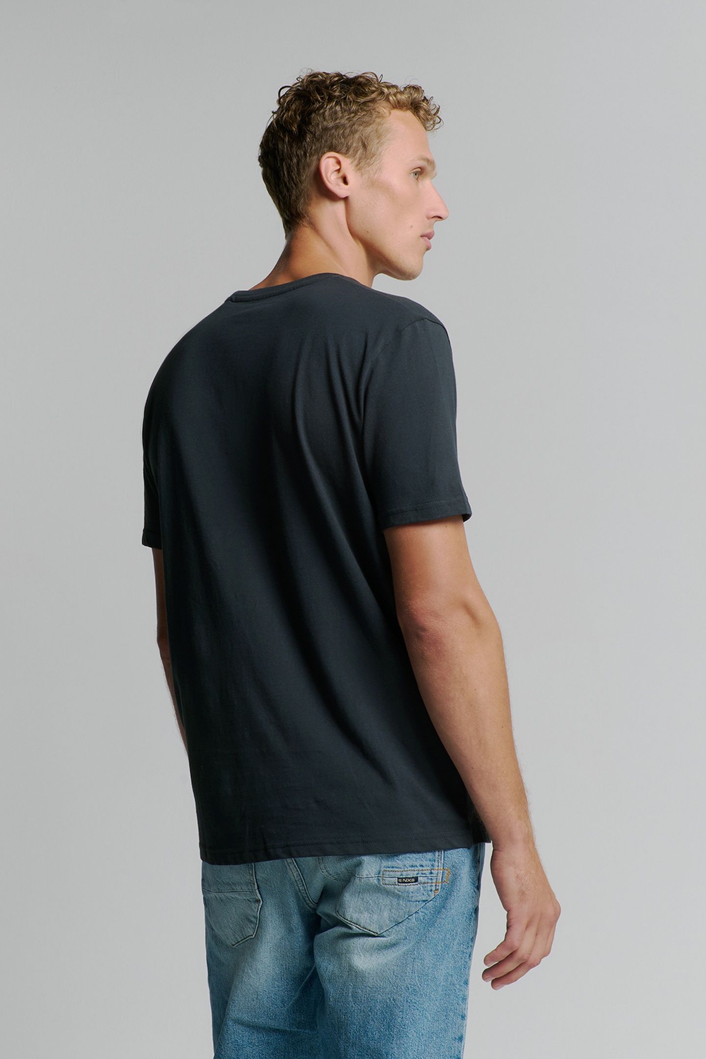 T-SHIRT CREWNECK SOLID BASIC NIGHT 3