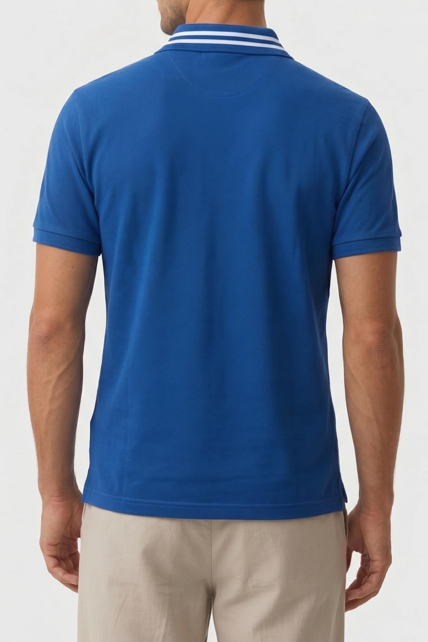 SS MONOGRAM PIQUE POLO CHASE BLUE 2