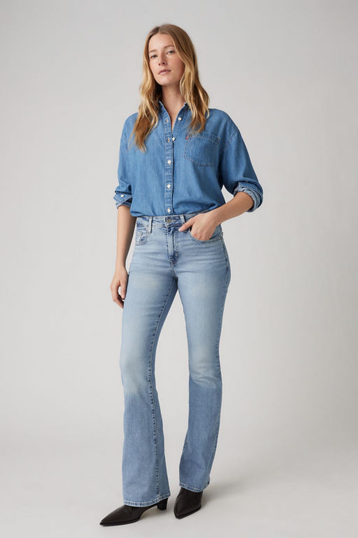 726 HIGH RISE FLARE JEANS 1