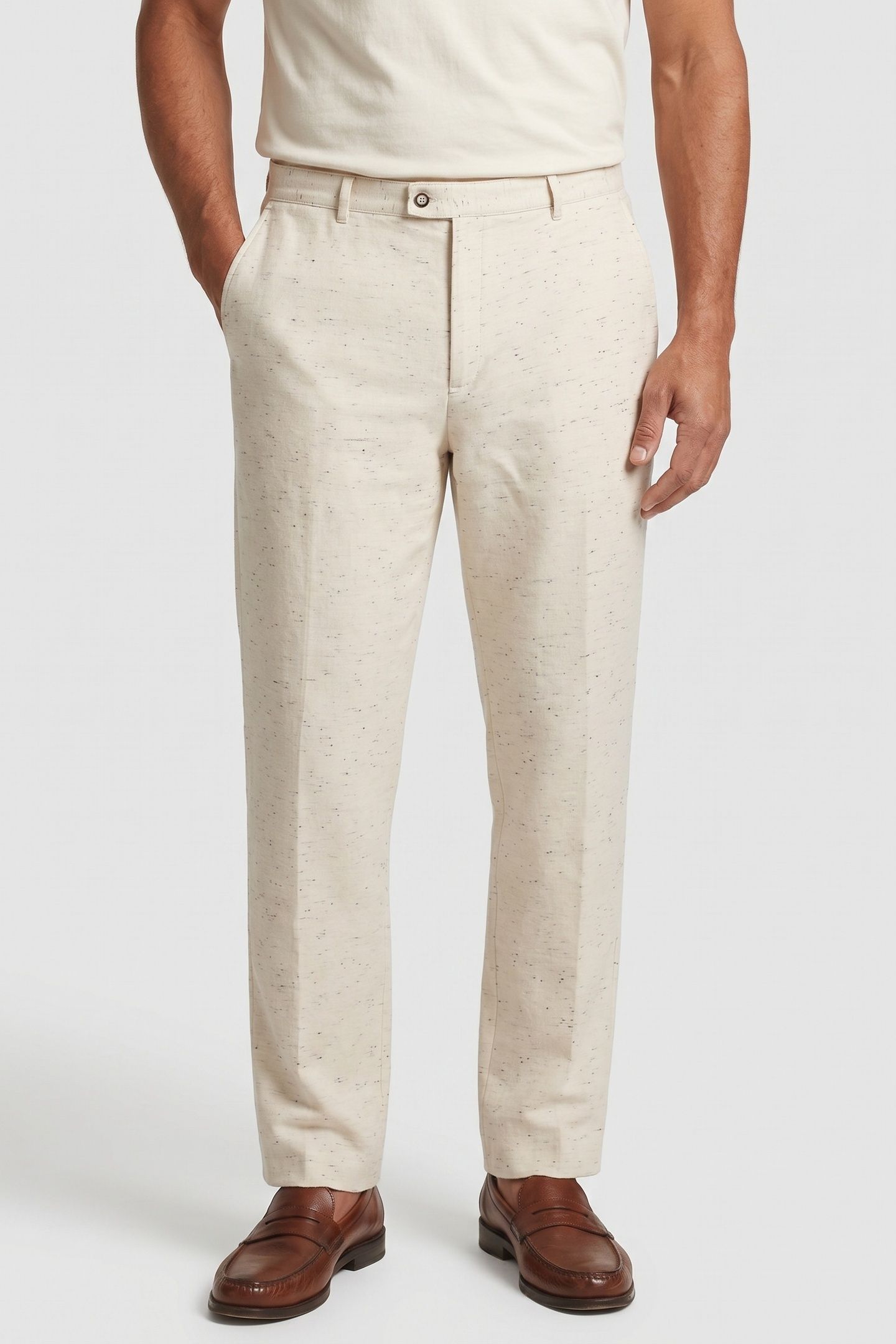 DUNCAN PANTS - EXTENDED WAIST BAND PANTS CHALK 1