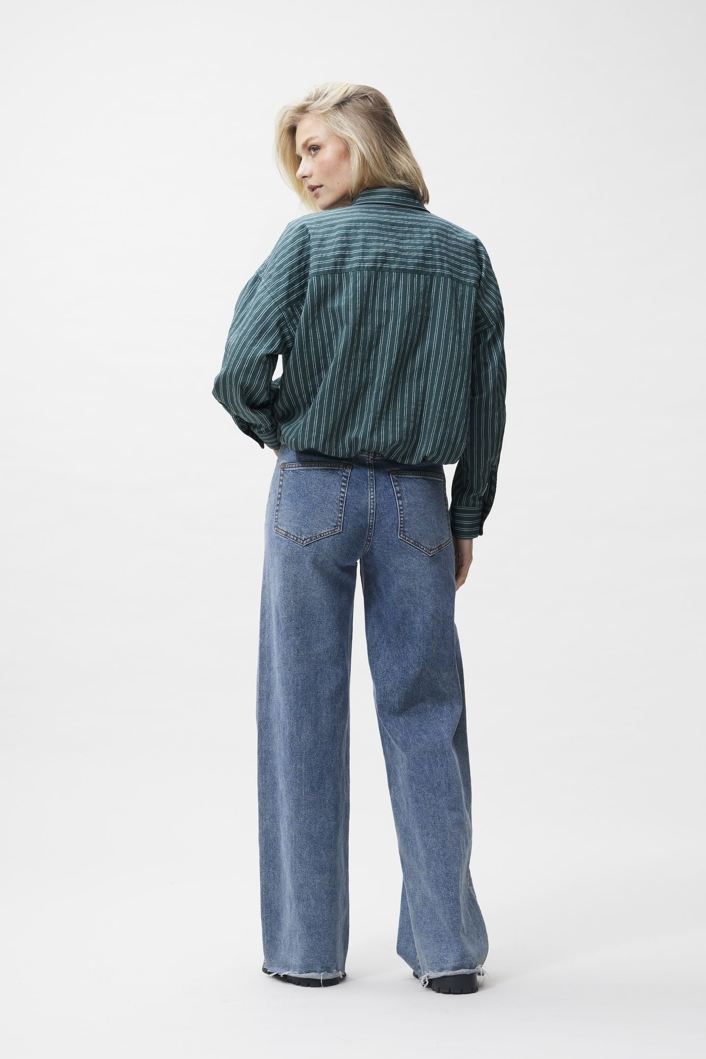 TUCK IN BLOUSE SEA MOSS 3