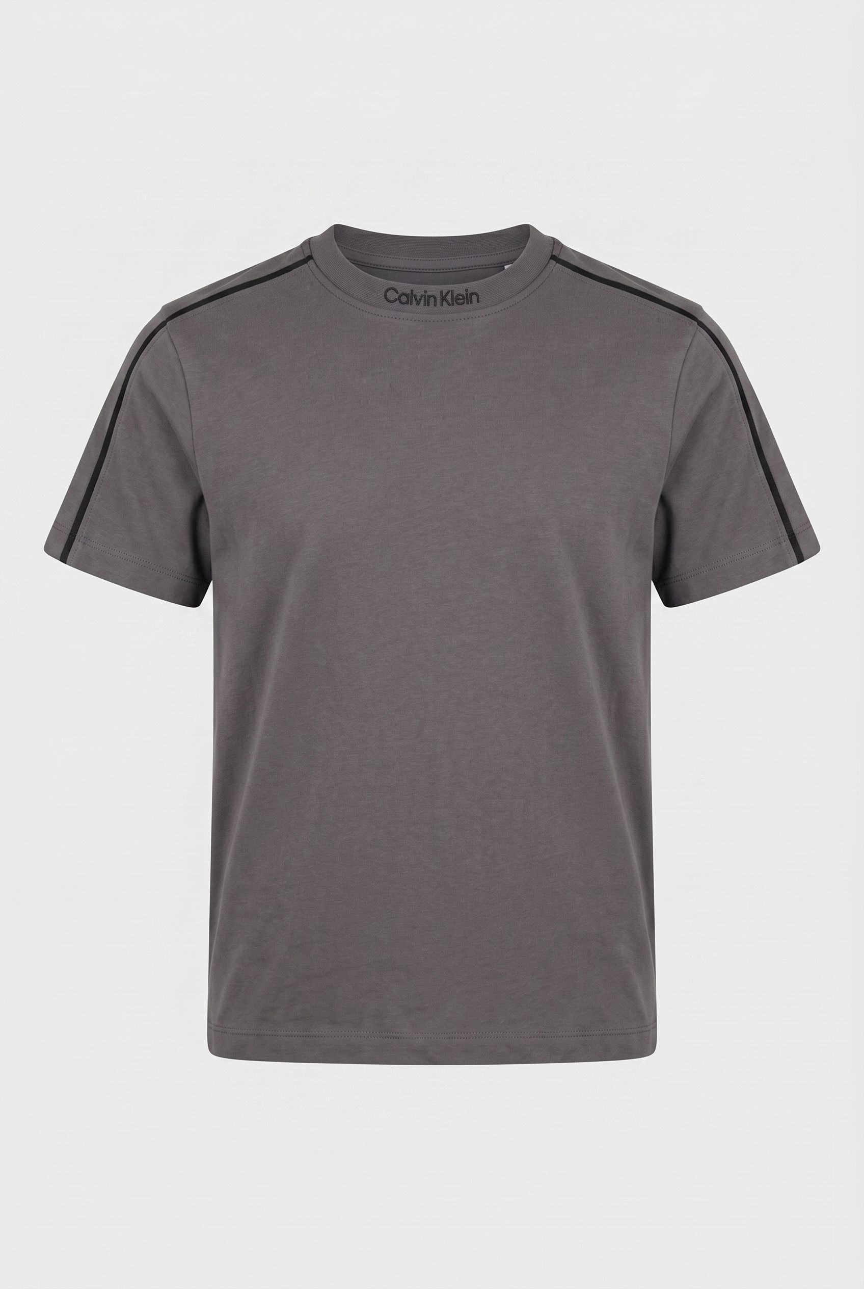 BOYS EMBRO PIPING S/S T-SHIRT COAL 2