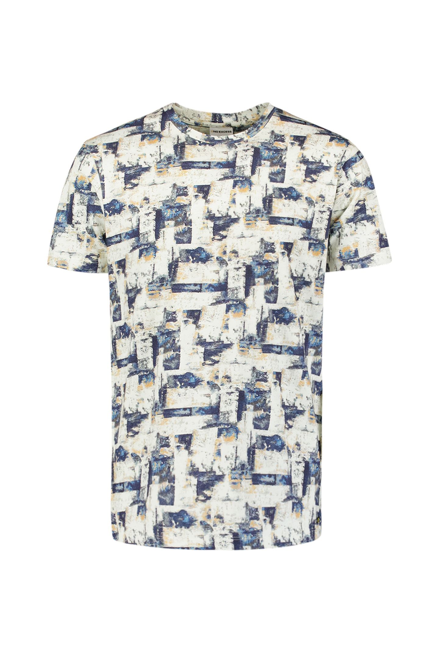 T-SHIRT CREWNECK ALLOVER PRINTED BLUE 5