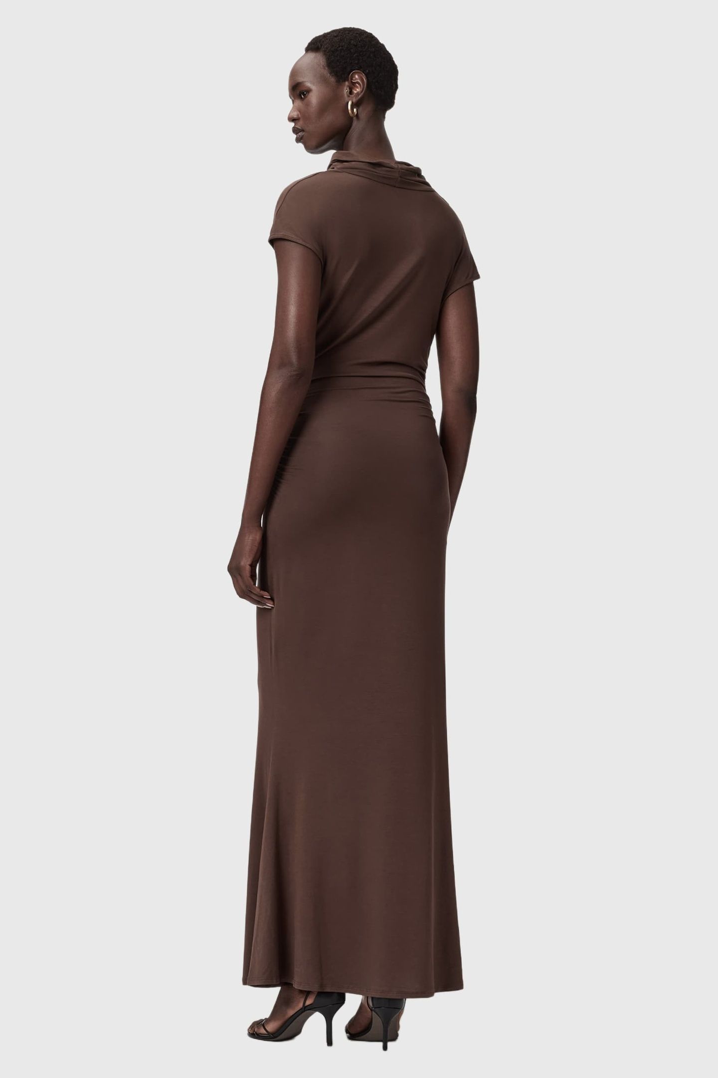 SELENA DRESS BITTER BROWN 4