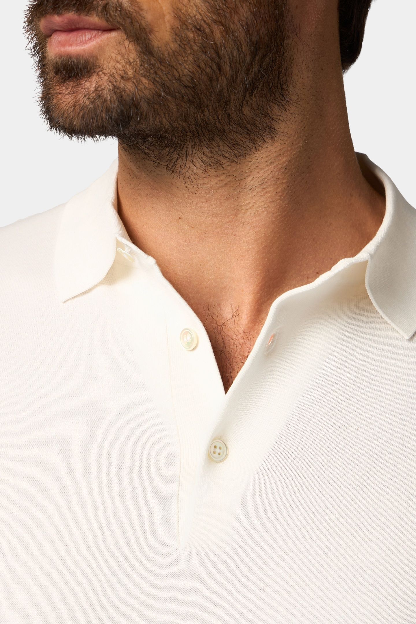 COTTON KNIT POLO WHITE 4