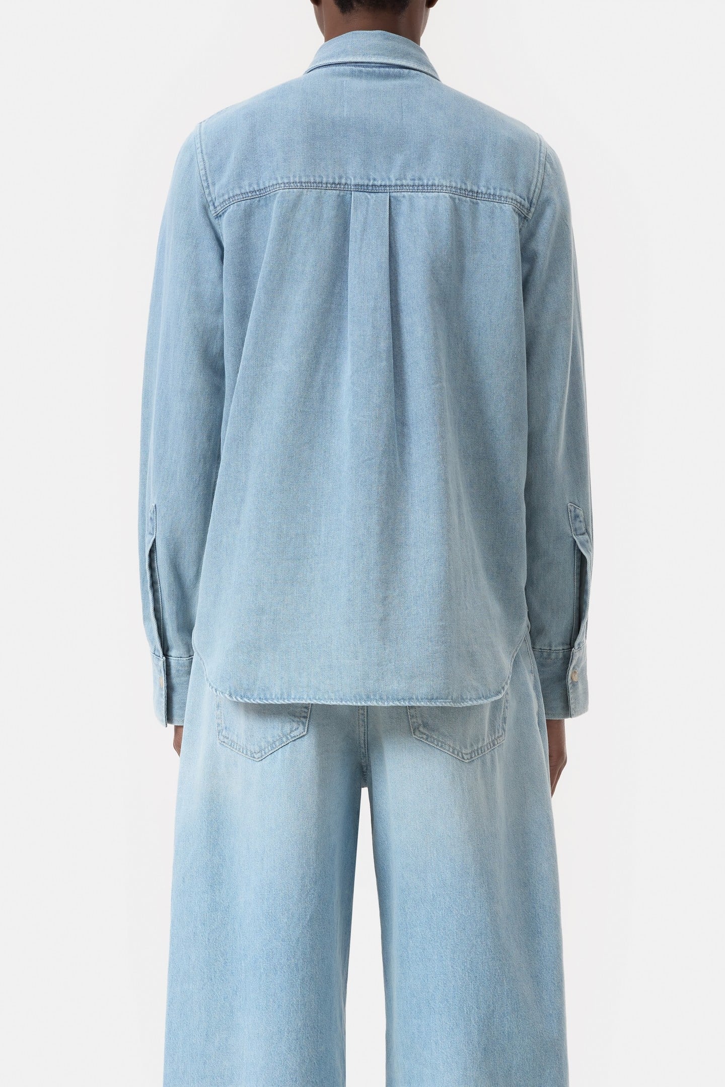 CLASSIC SHIRT VISIBLE PLACKET LIGHT BLUE 3