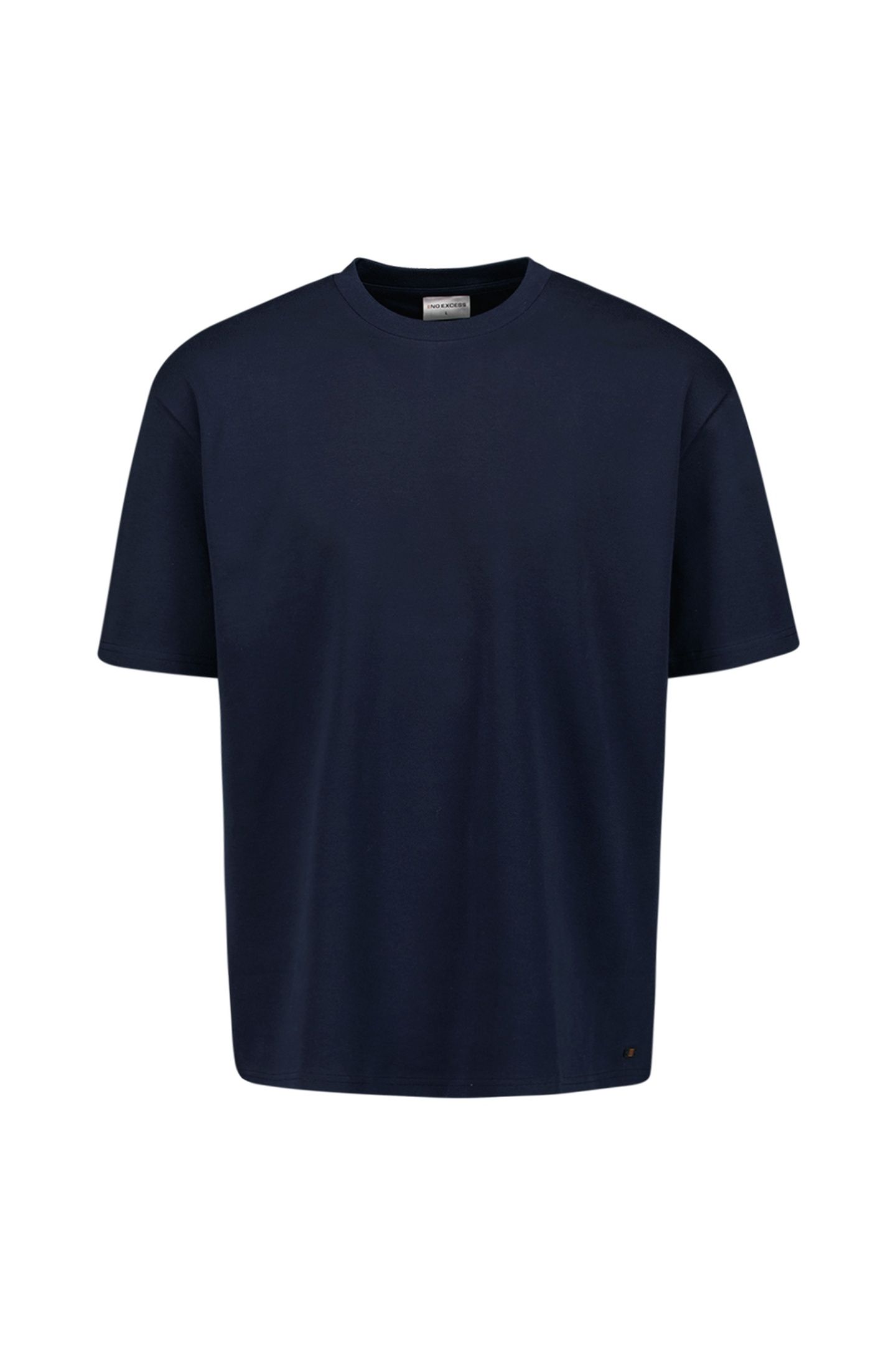 T-SHIRT CREWNECK HEAVY SOLID BASIC DEEP BLUE 4