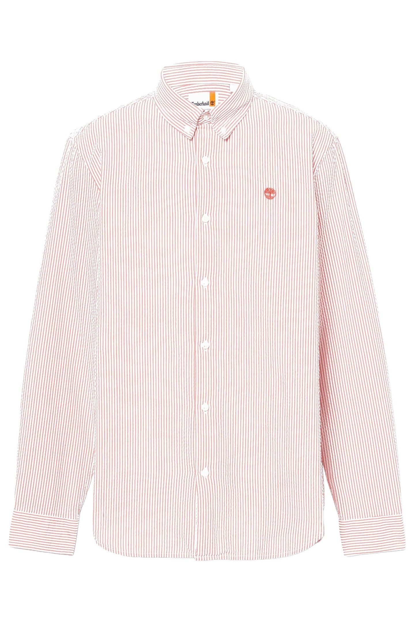 LS STRIPED SEERSUCKER SHIRT BURNT SIENNA 4