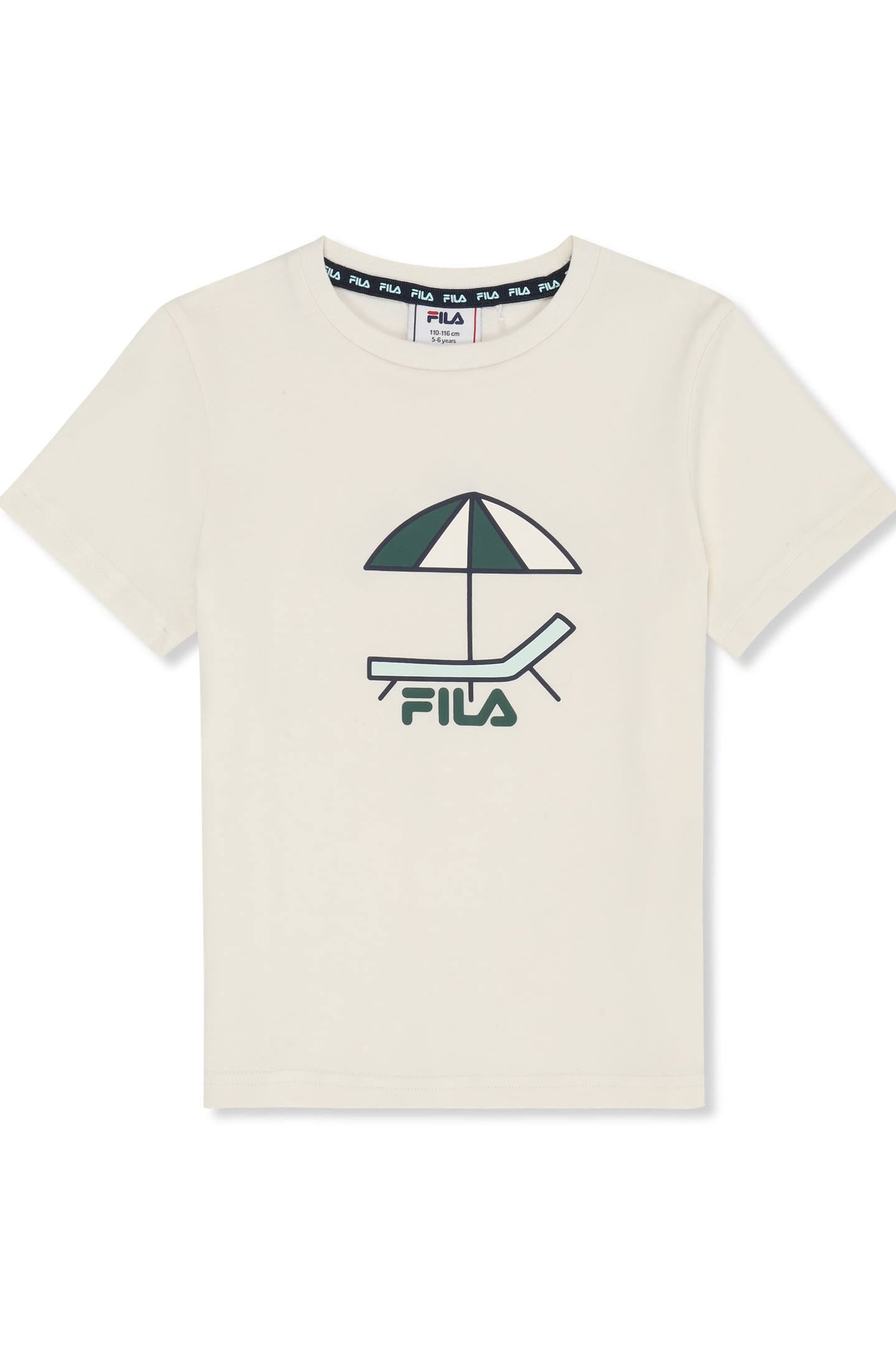 CRESPINA REGULAR GRAPHIC T-SHIRT EGRET 1