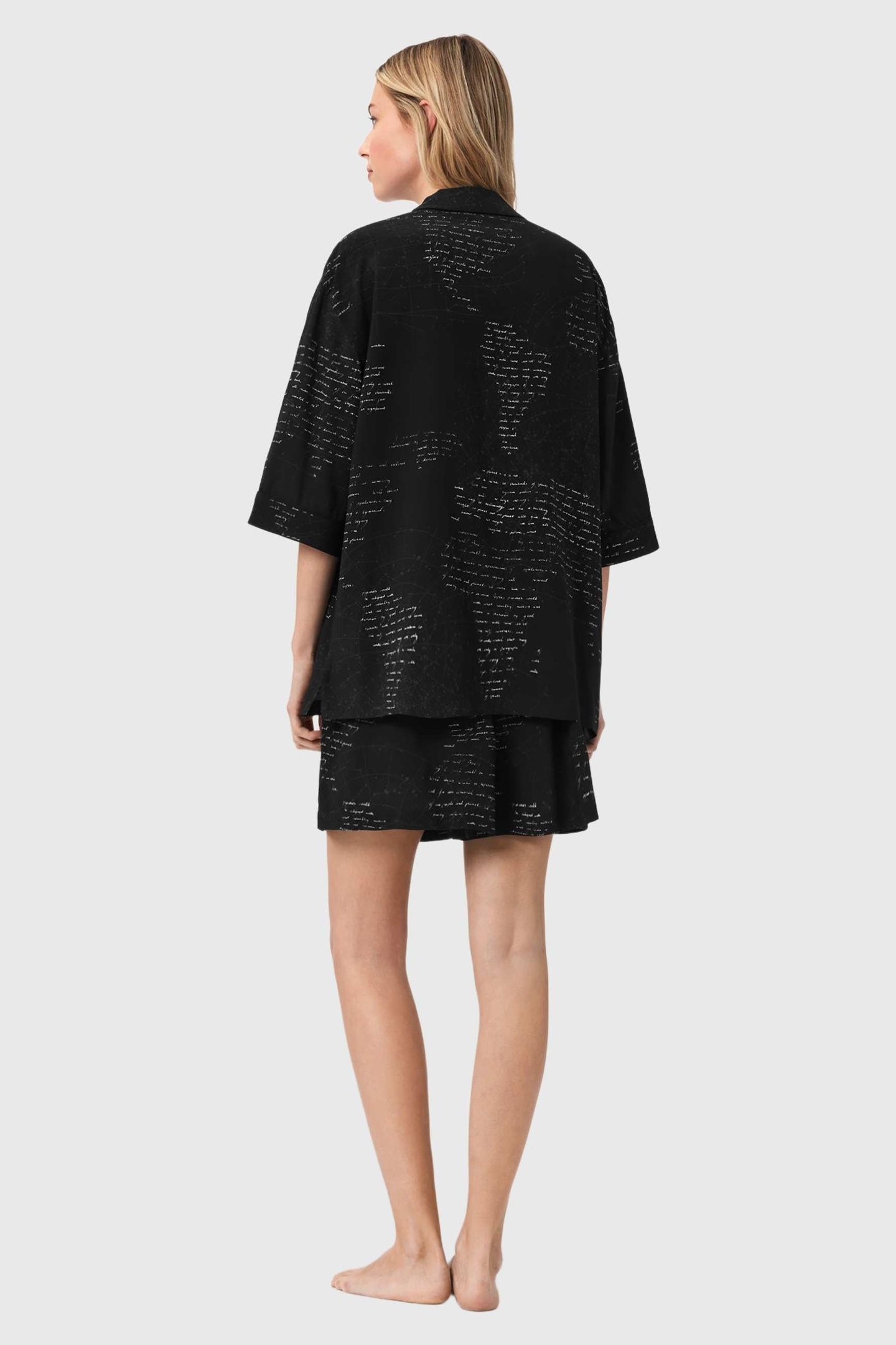 CLEM PJ SET SCRIPT BLACK 4