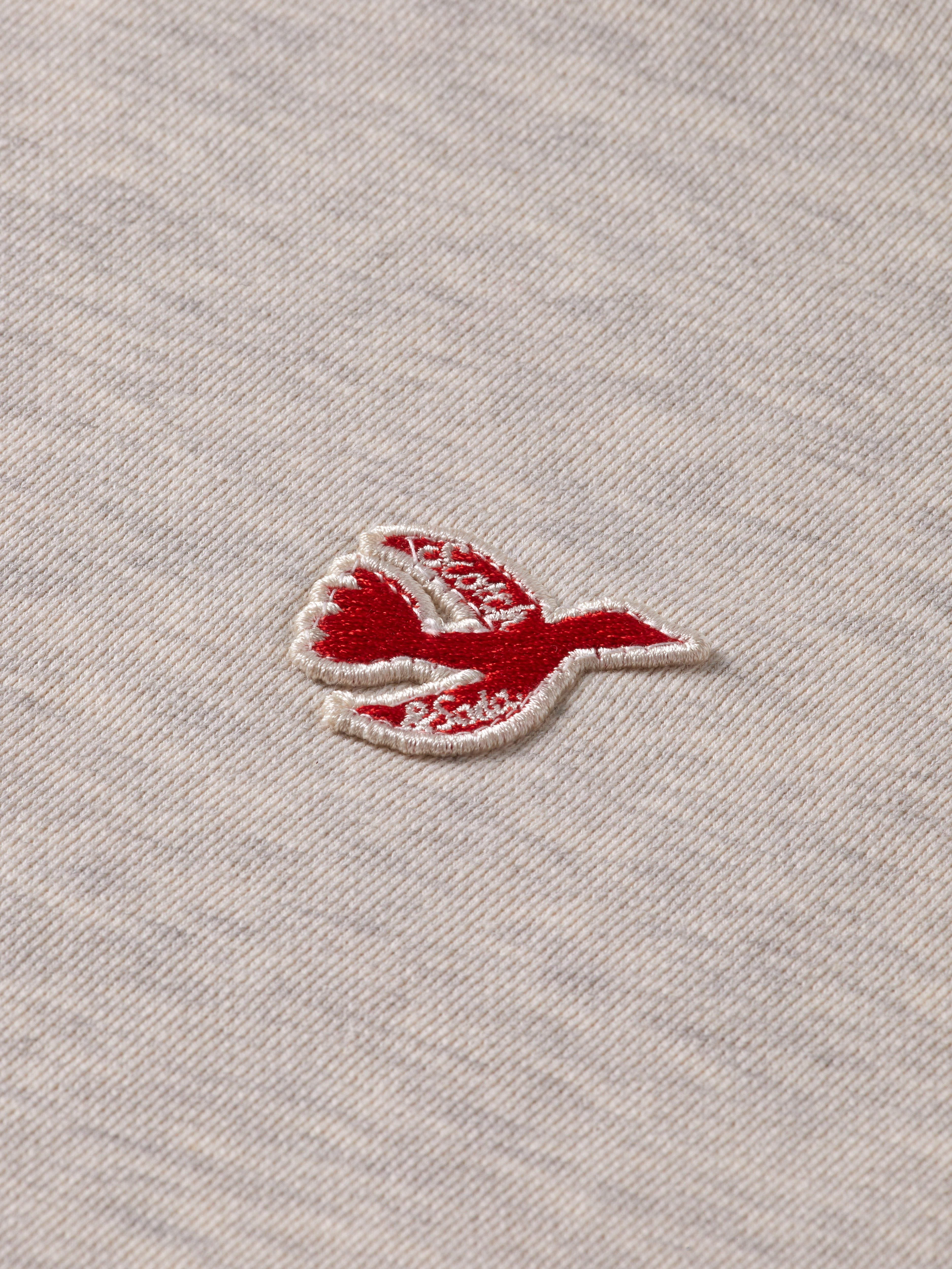 CORE - THE FREE SPIRIT PEACE BIRD SWEATSHIRT OATMEAL MELANGE 3