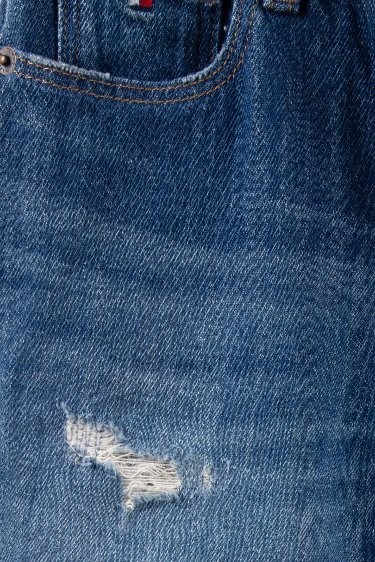 GIRLS BARREL JEANS DENIM DARK 4