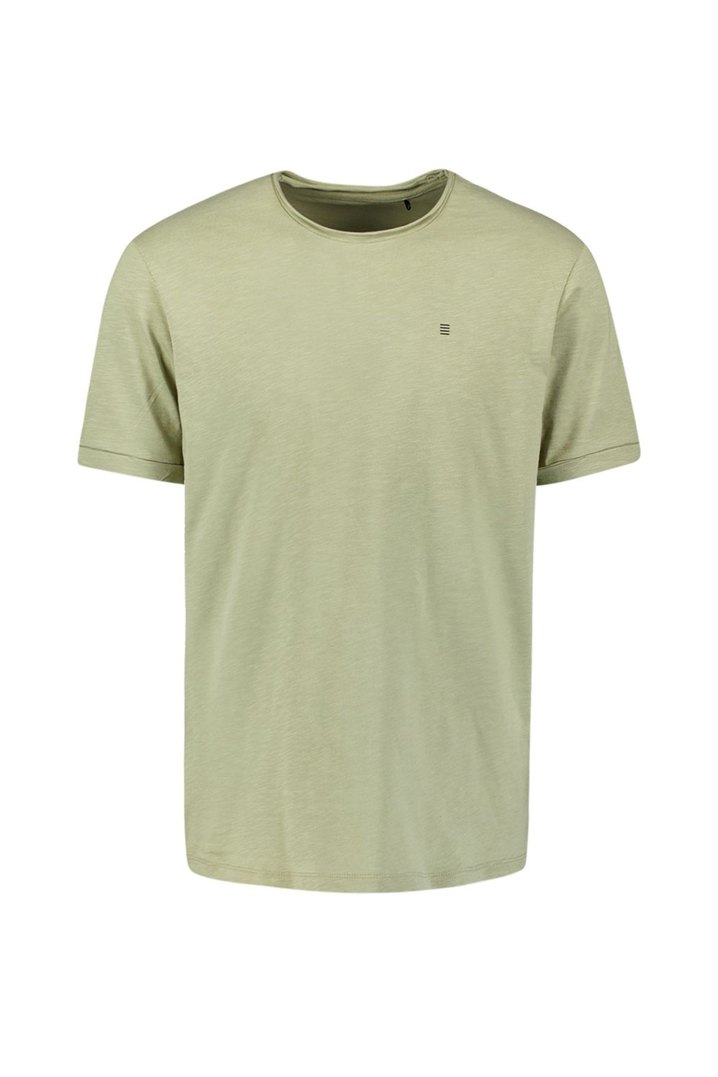 T-SHIRT CREWNECK SLUB LIGHT MOSS 6