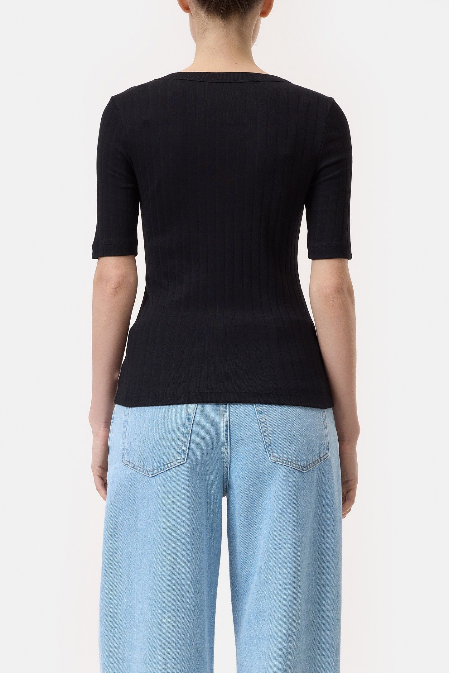 SCOOPNECK SHORTSLEEVE BLACK 2