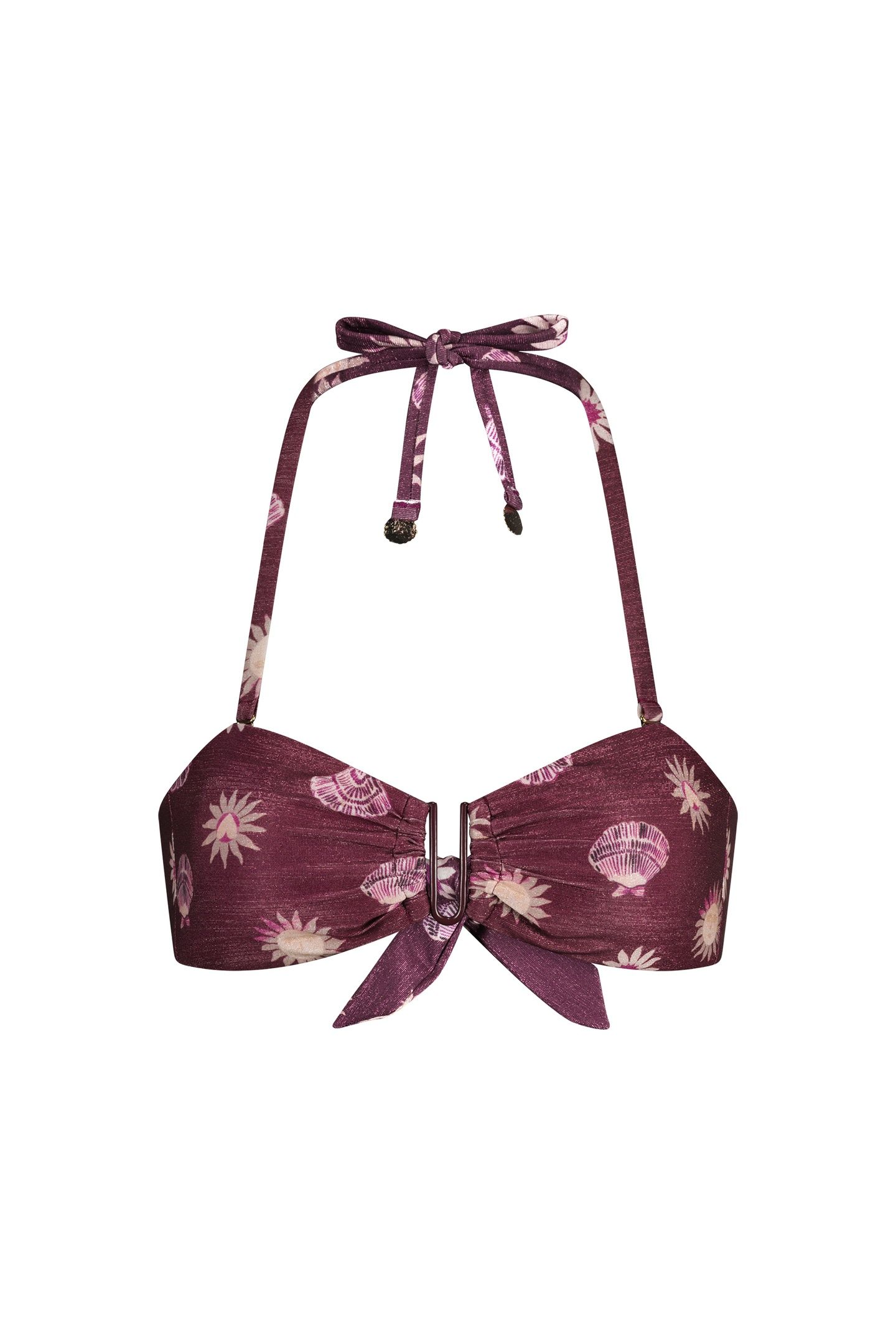 NADINE BIKINI TOP COCOA/COSY WHITE 4