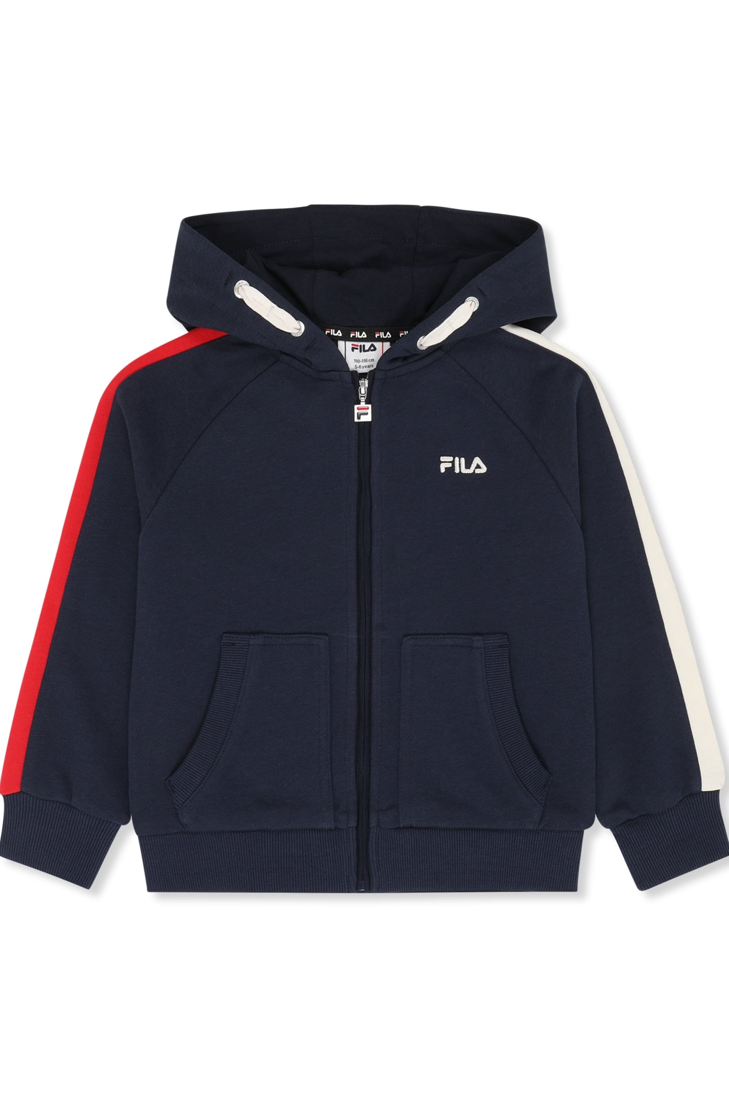NUGOLA REGULAR HOODED TRACK JACKET BLACK IRIS 1