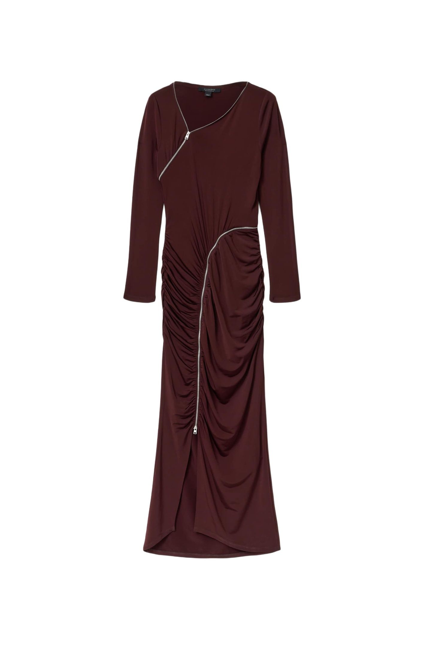 ELSIE ZIPPER DRESS OXBLOOD RED 5