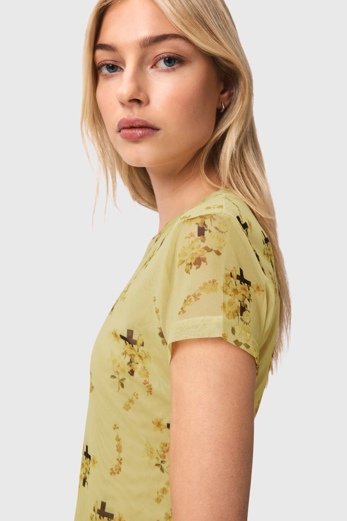 ELLIE MESH TEE EMPOLI YELLOW 6