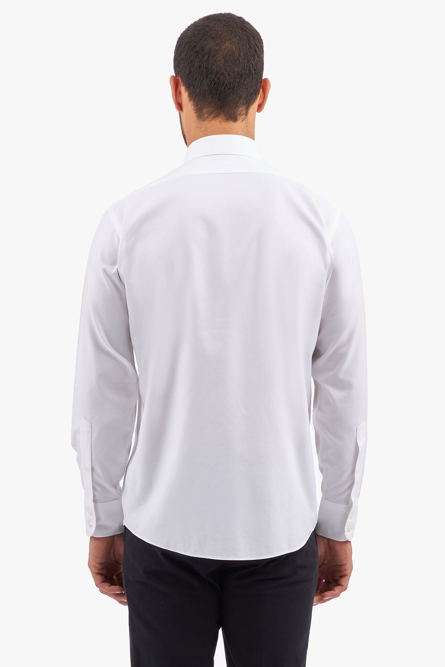 REGULAR FIT NON-IRON STRETCH TWILL SHIRT WITH ENGLISH COLLAR 3
