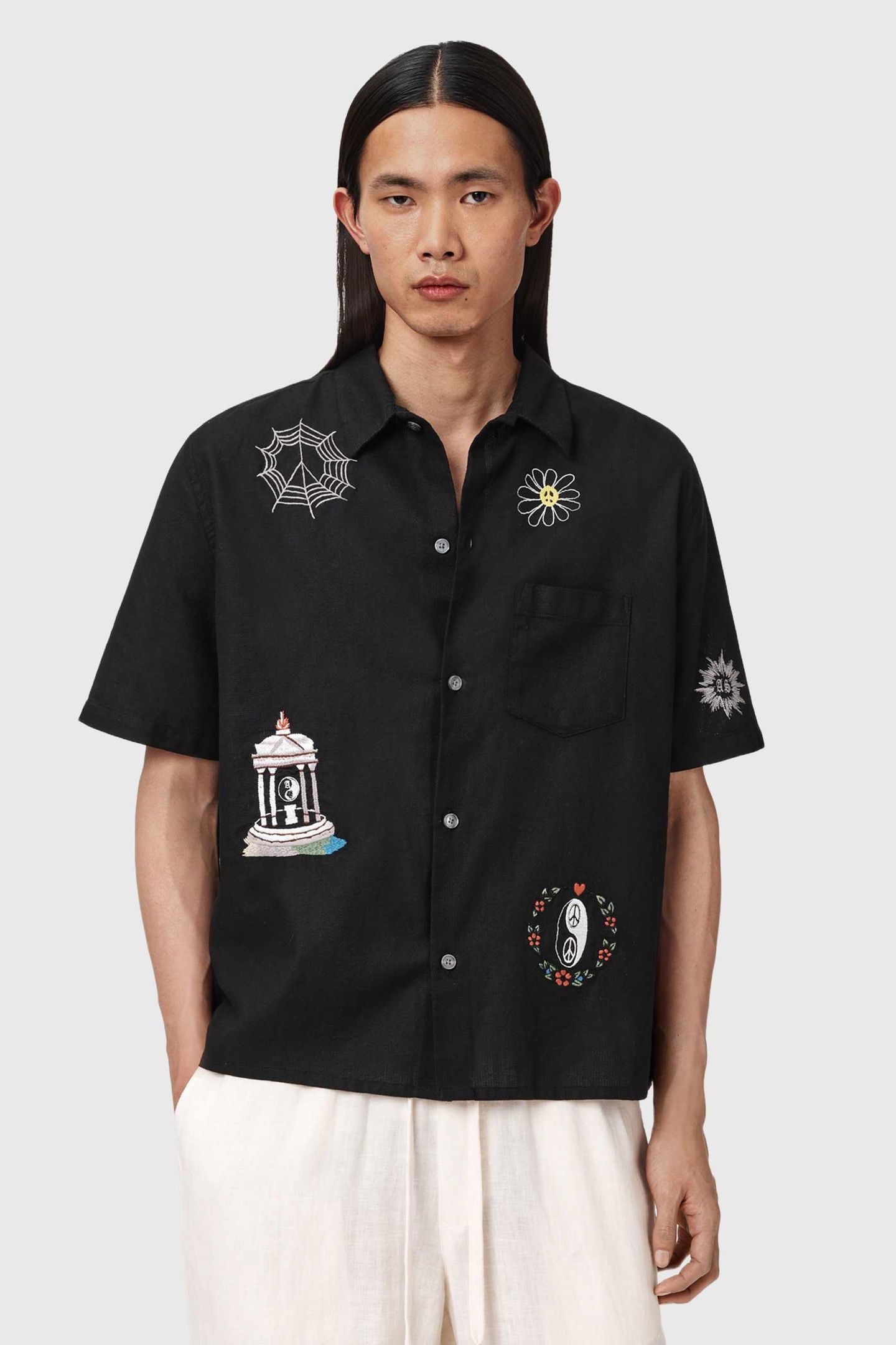 KARLTON SS SHIRT JET BLACK 3