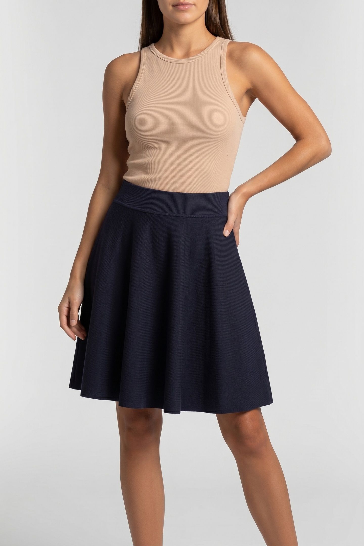 KNITTED SKIRT MIDNIGHT BLUE 2