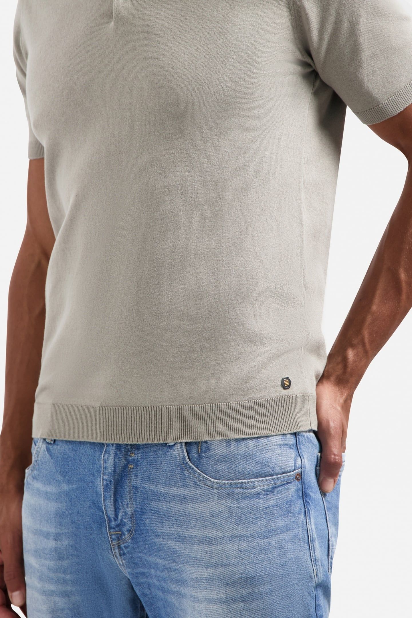 PULLOVER SHORT SLEEVE POLO SOLID CLAY 8